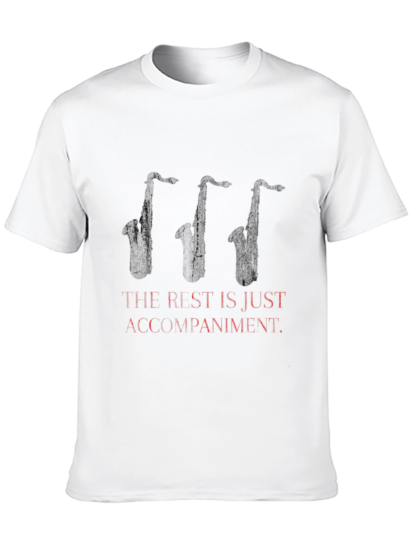 Black Saxophone Music T-Shirt view 10