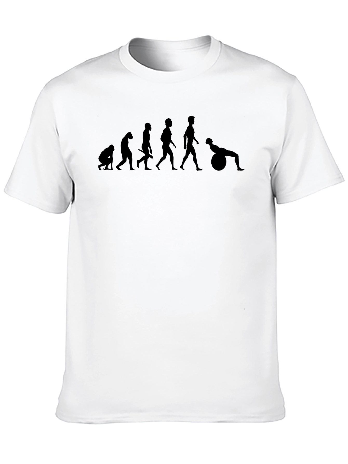 Black Evolution of Fitness Black T-Shirt view 10