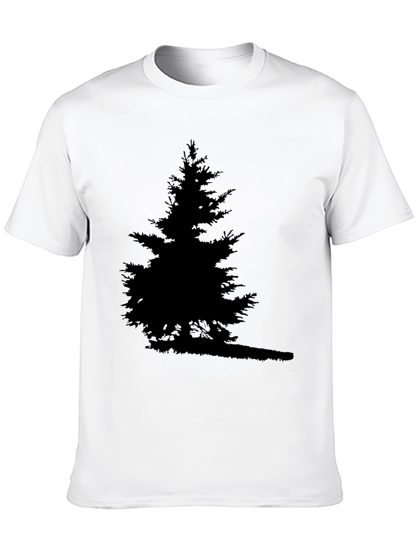 Black Nature Silhouette Graphic Tee view 10