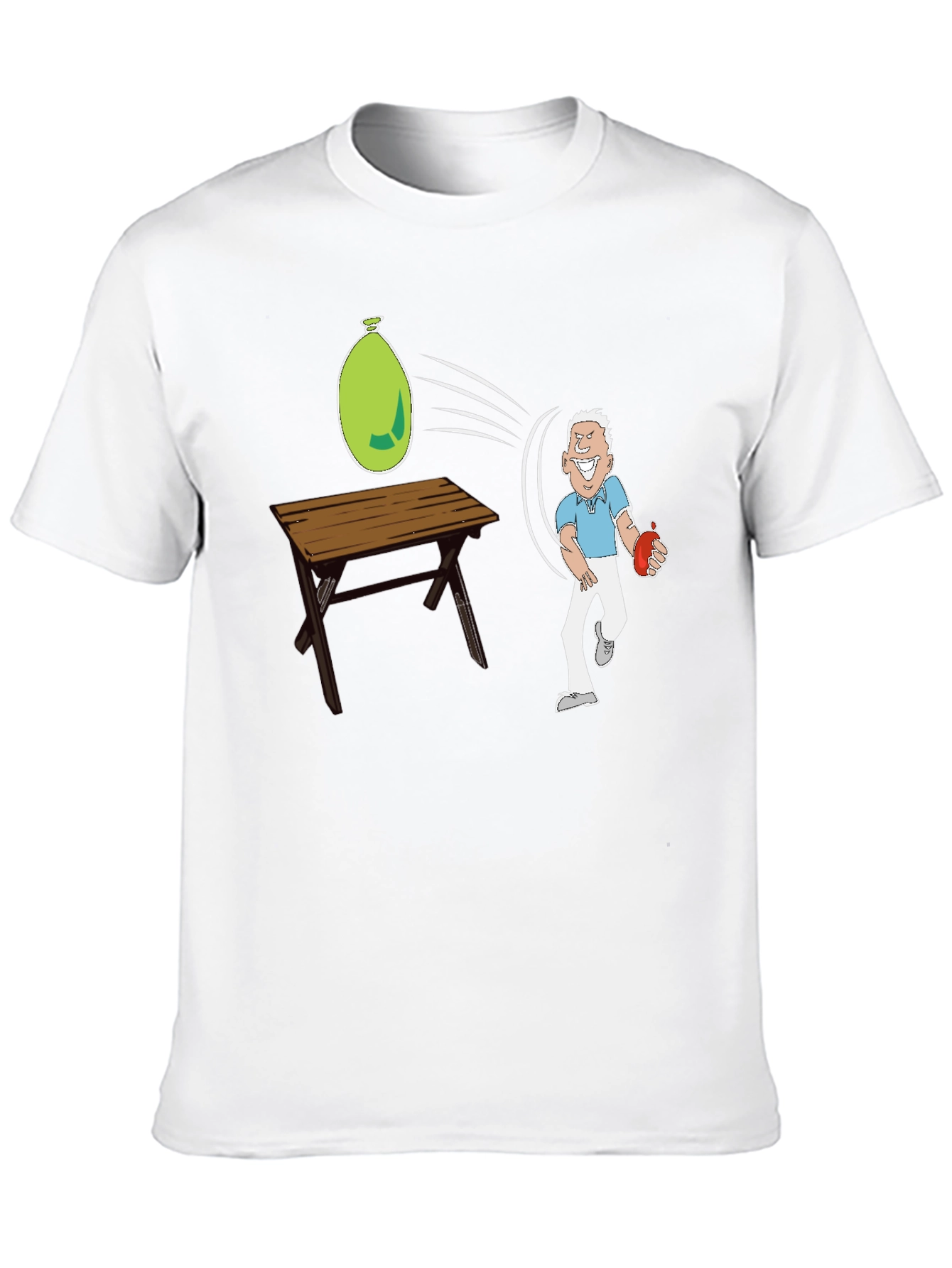 Black Funny Water Balloon T-Shirt view 10