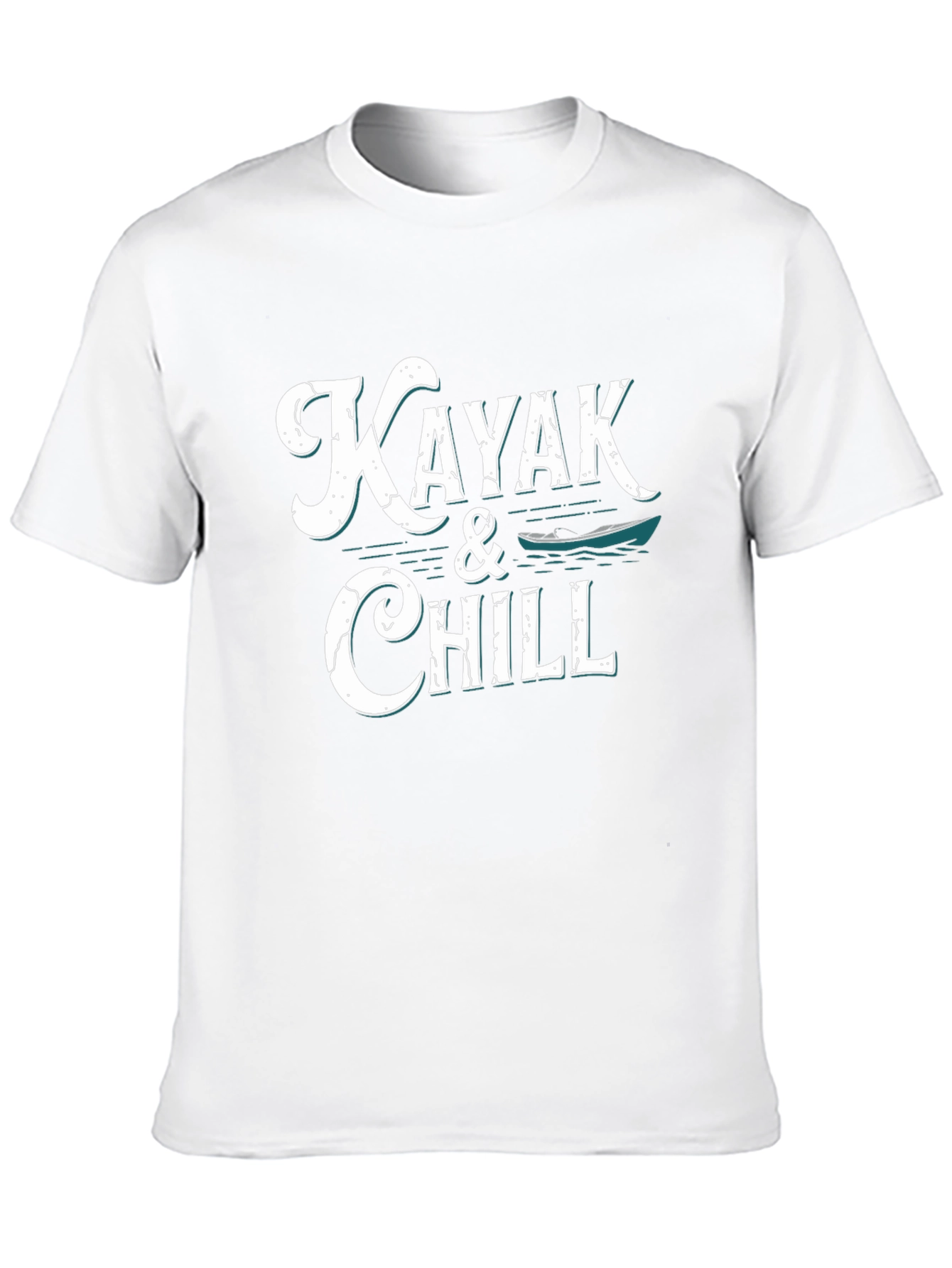 Black Kayaking Chill T-Shirt - Men's Black Tee view 10