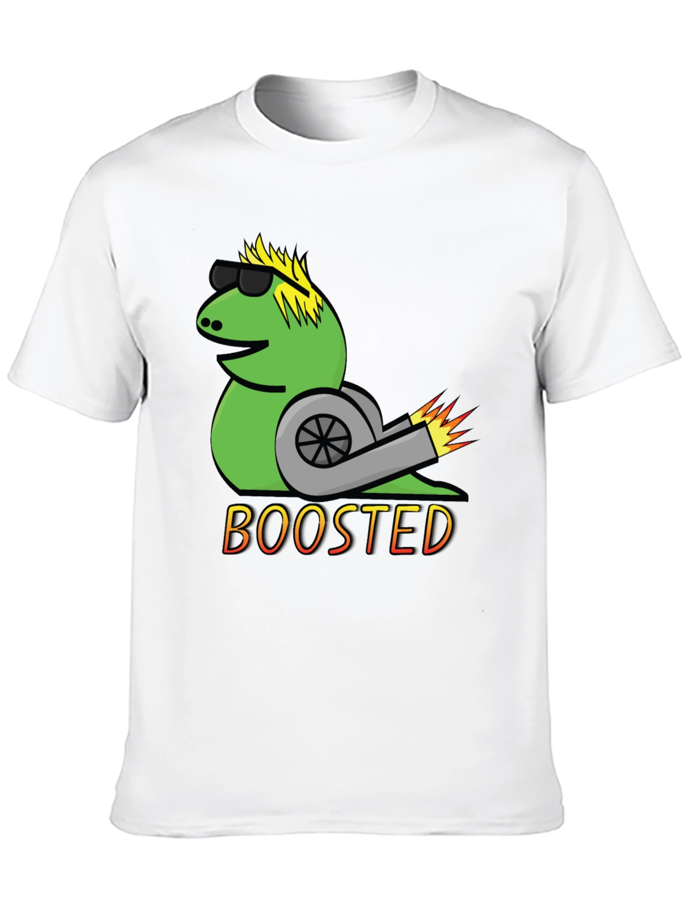 Black Boosted Snail T-Shirt - Cool Car Enthusiast Tee view 10