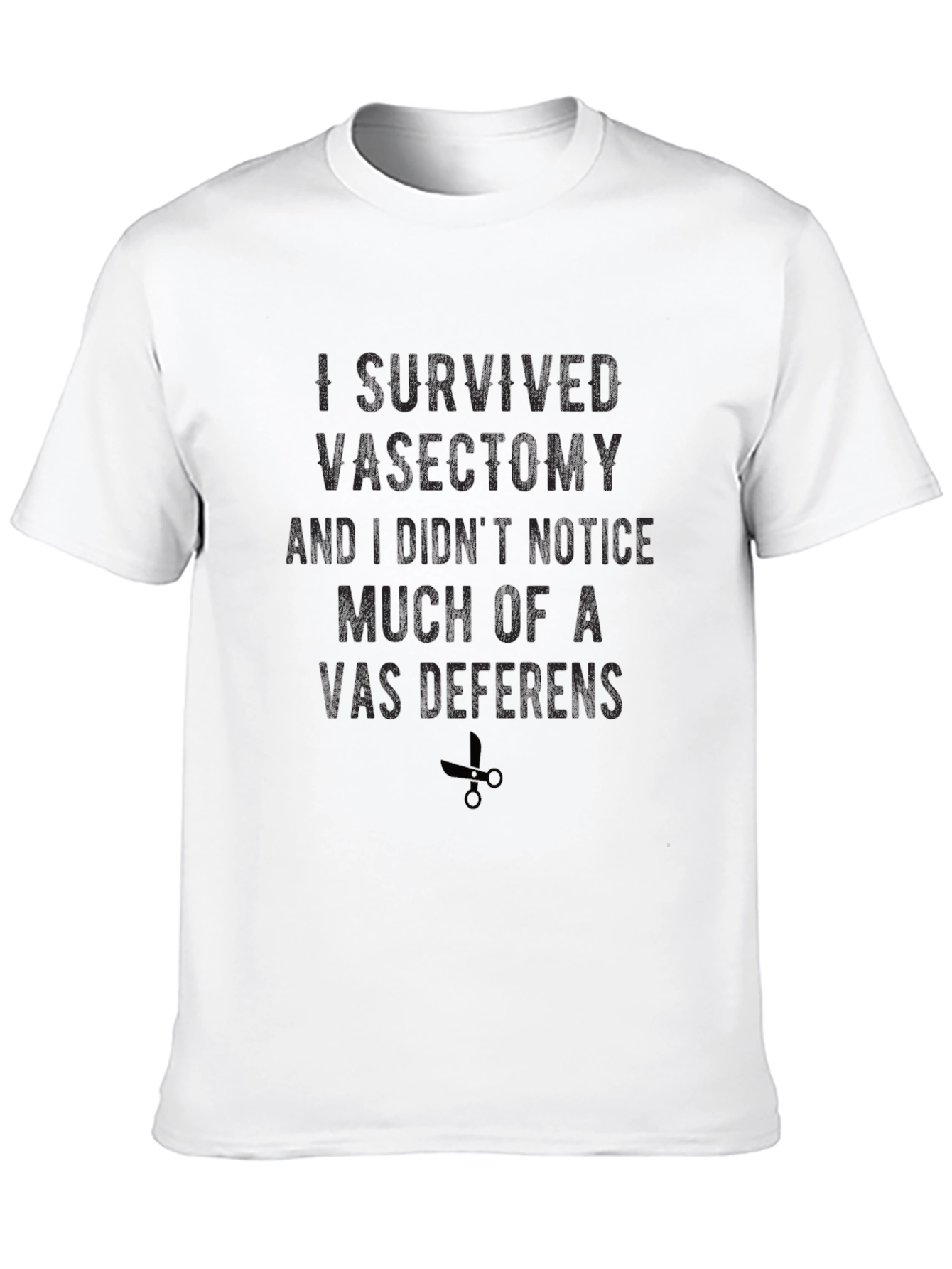 Black Vasectomy Survivor T-Shirt Funny Men's Tee view 10