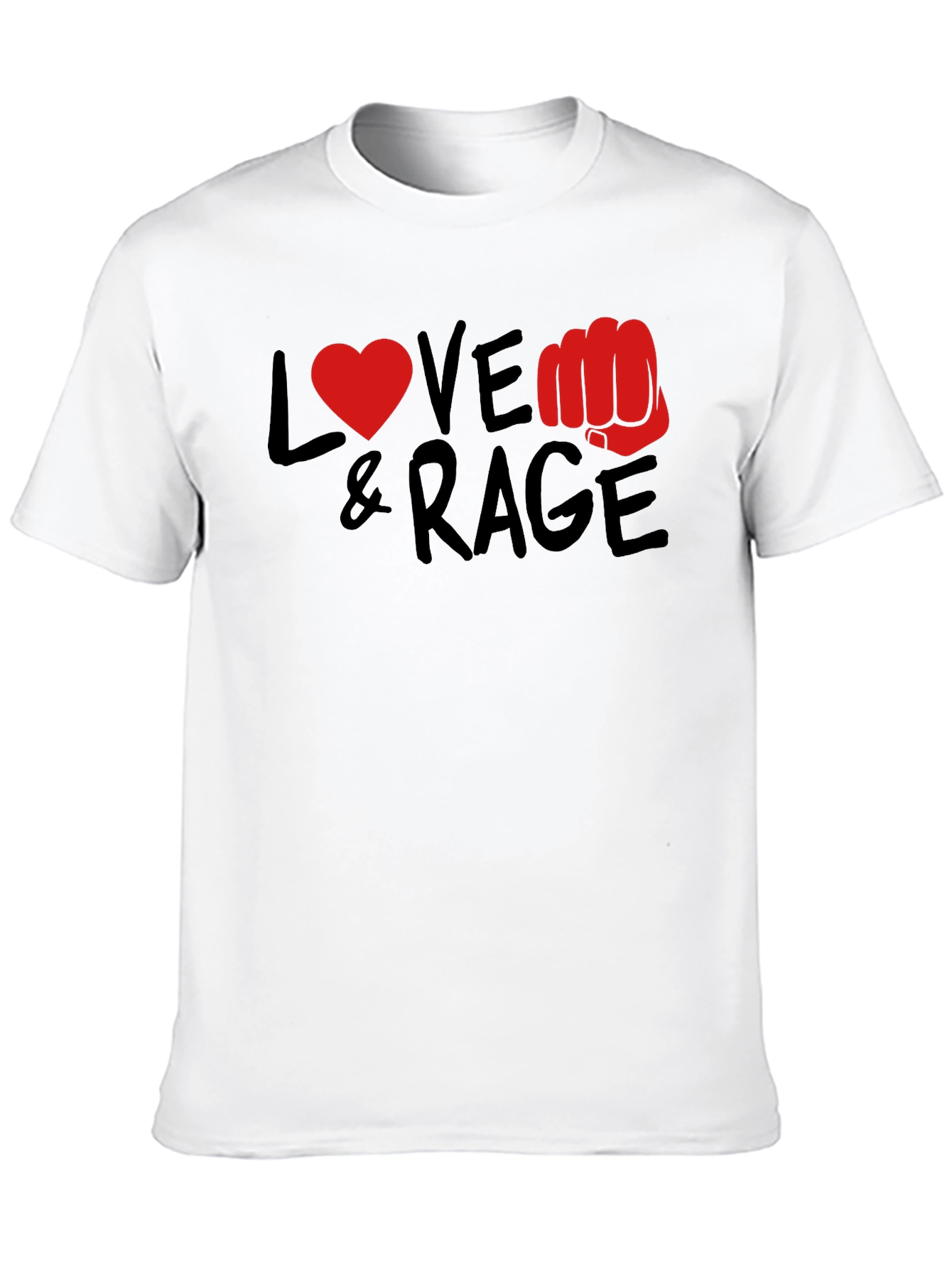 Black Love & Rage Graphic T-Shirt - Black view 10