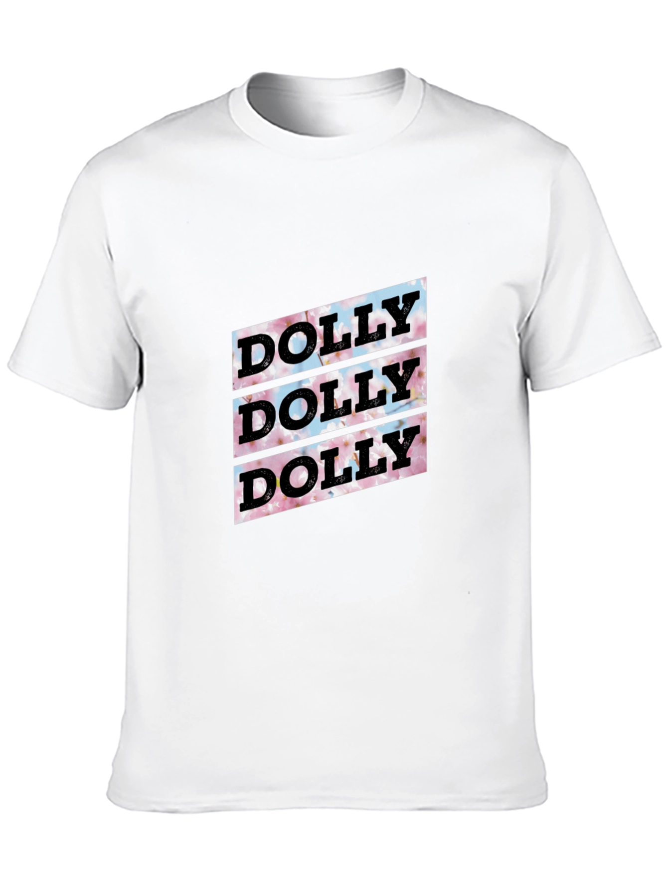 Black Dolly Floral Graphic Tee - Soft Black Cotton T-Shirt view 10
