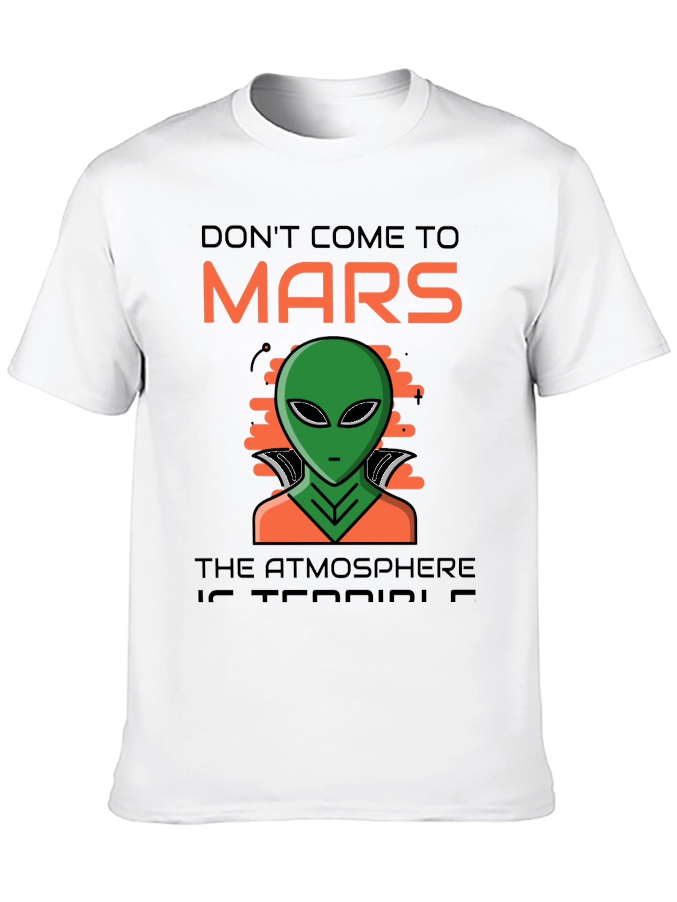 Black Don't Come To Mars Alien Graphic T-Shirt view 10