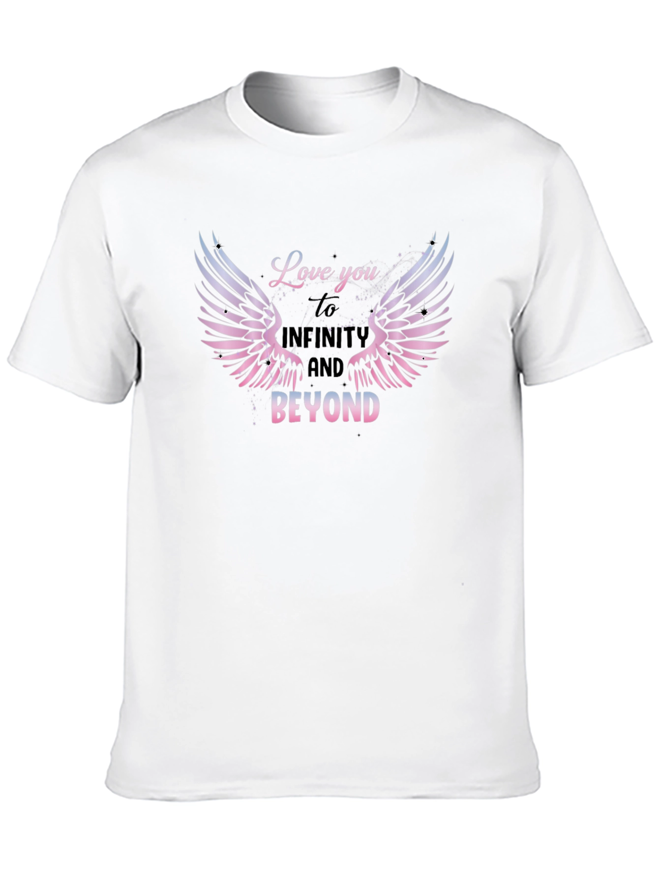 Black Love You to Infinity Graphic Tee view 10