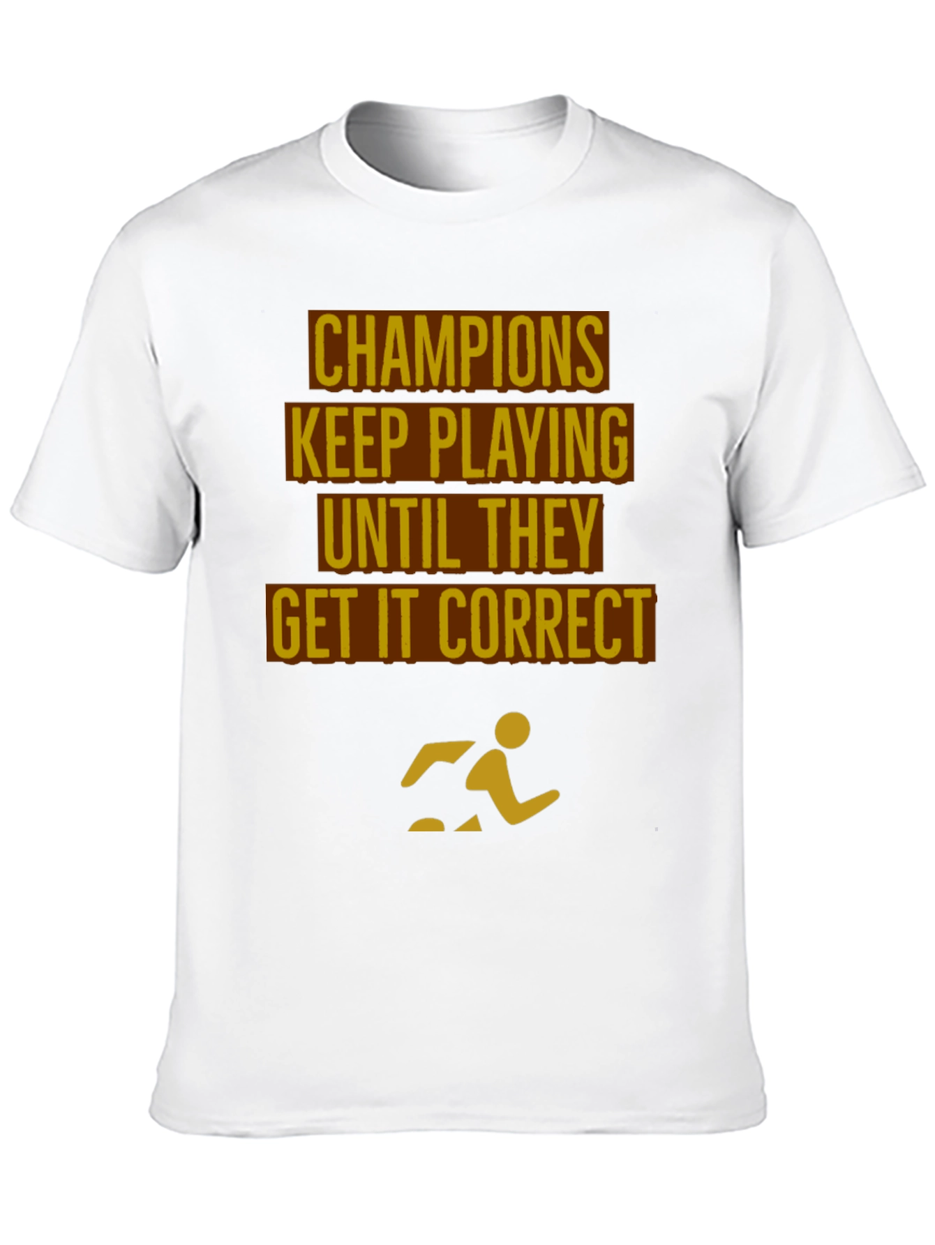 Black Champions Motivational Black T-Shirt view 10