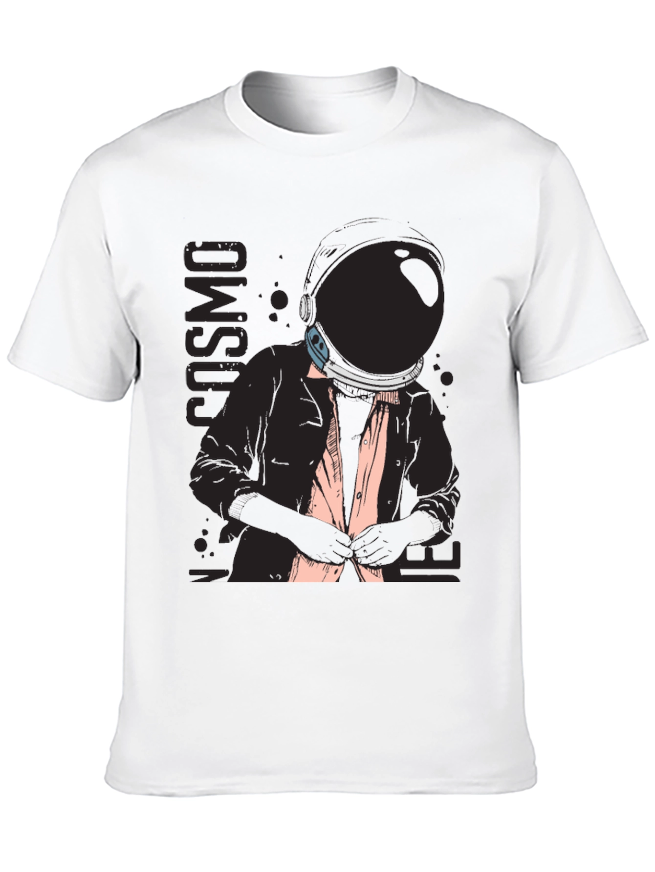 Black Cosmo Inner Space Black Graphic T-Shirt view 10
