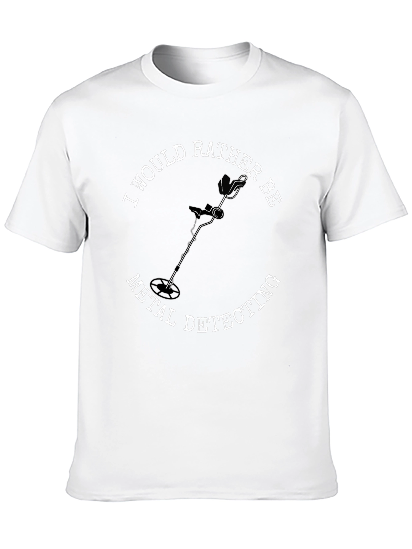Black Metal Detecting Enthusiast Black T-Shirt view 10