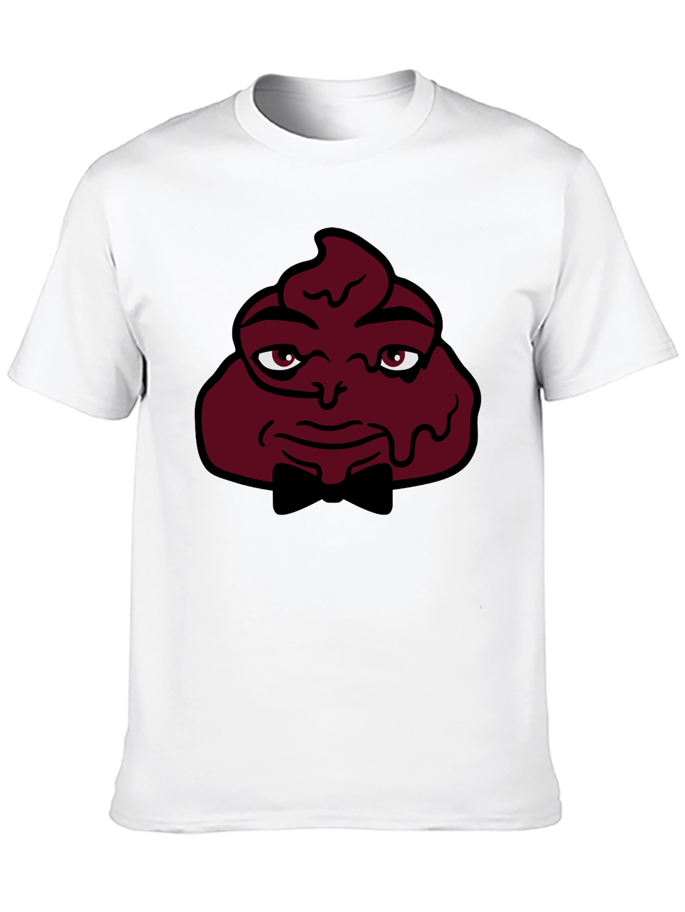 Black Funny Poop Emoji Man T-Shirt - Black view 10