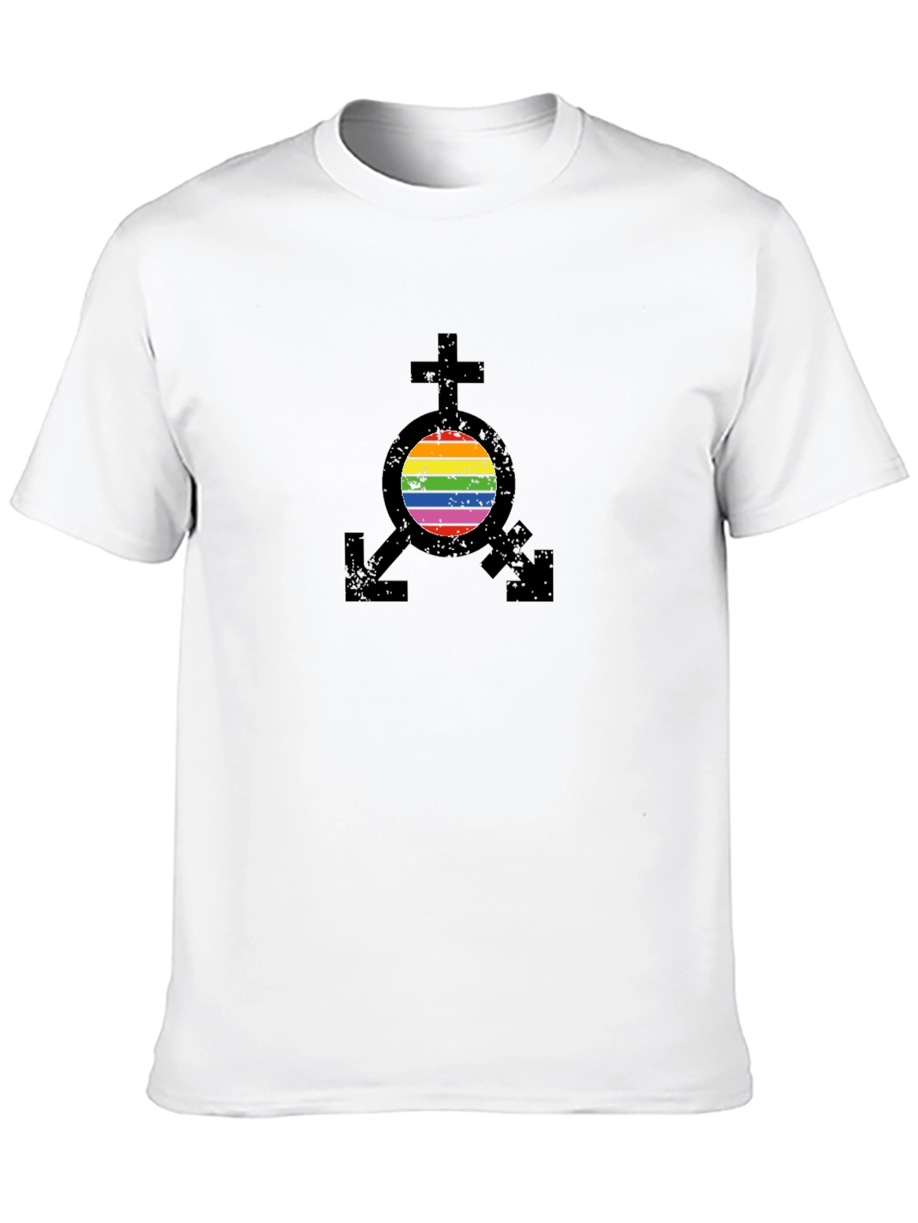 Black LGBTQ+ Transgender Pride T-Shirt view 10