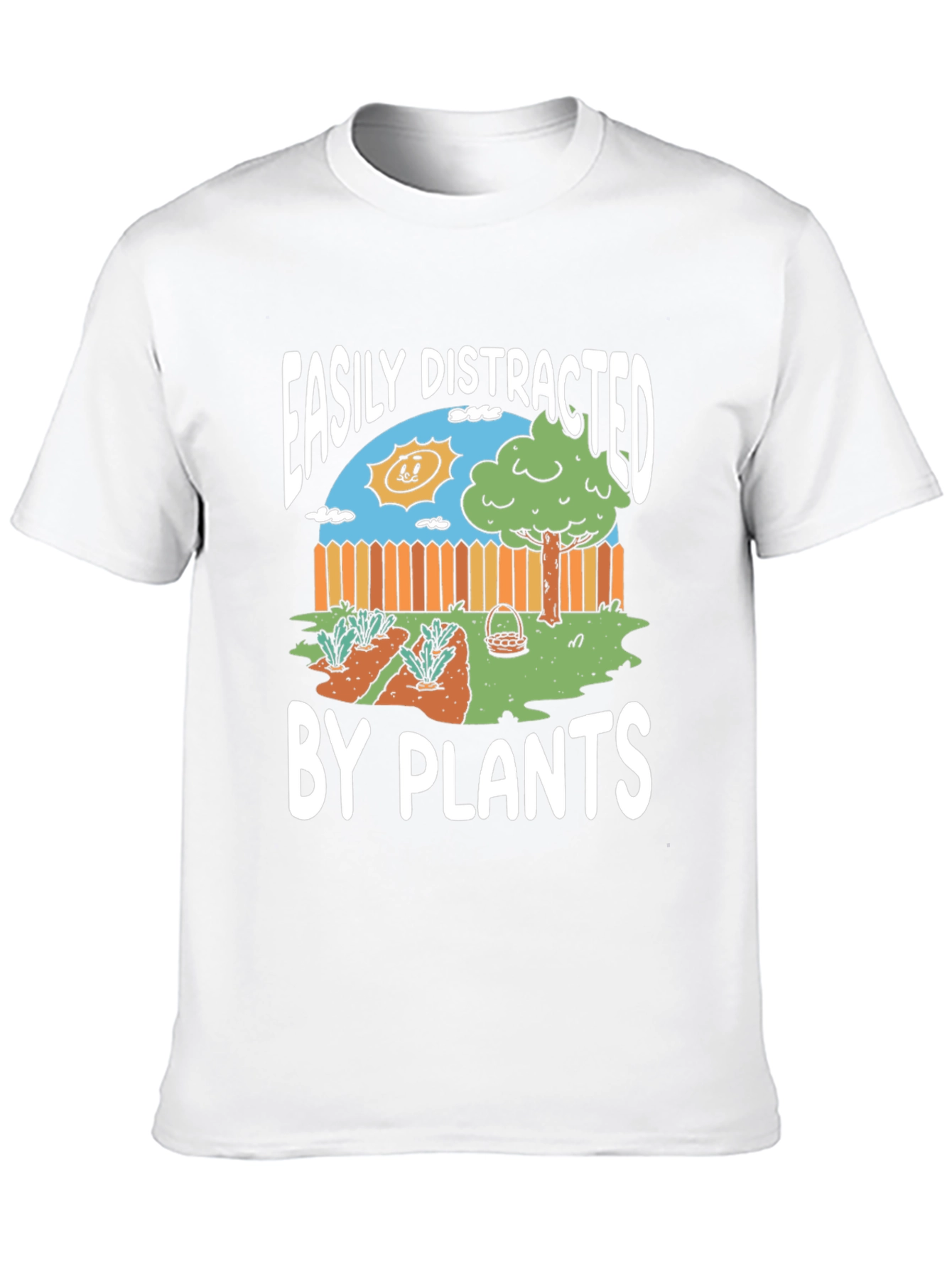 Black Easily Distracted by Plants Graphic Tee view 10