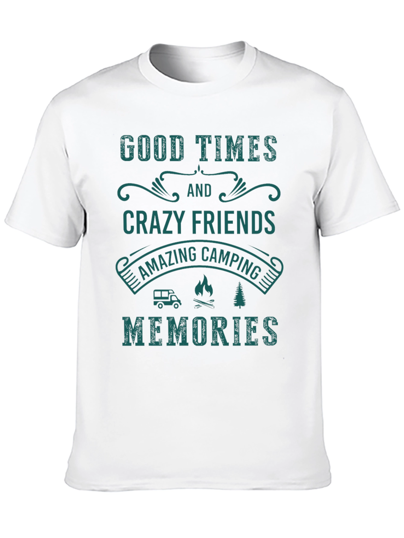 Black Camping Memories Graphic T-Shirt view 10