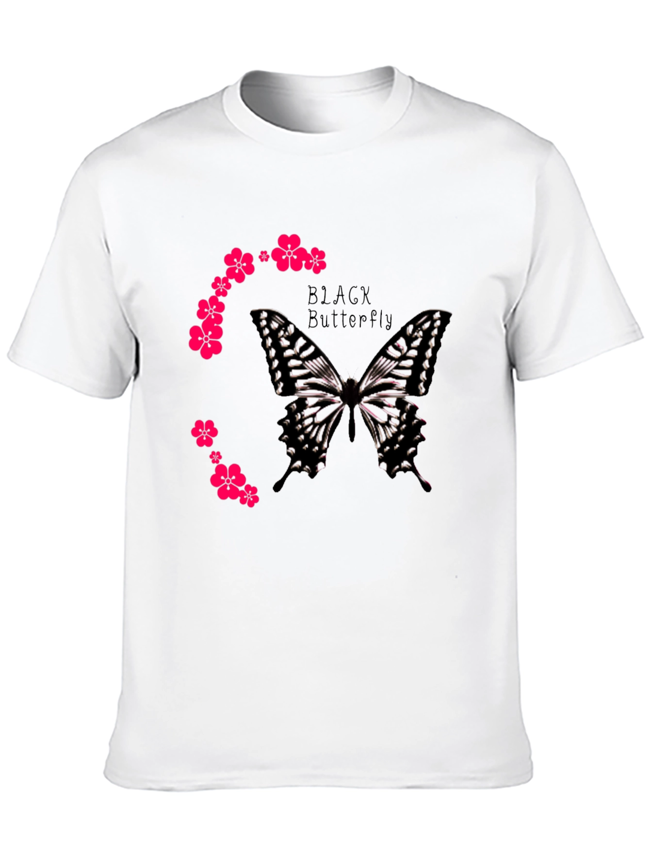 Black Black Butterfly Graphic Tee view 10