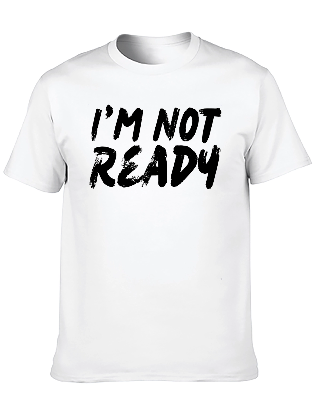 Black I'm Not Ready Black Tee view 10