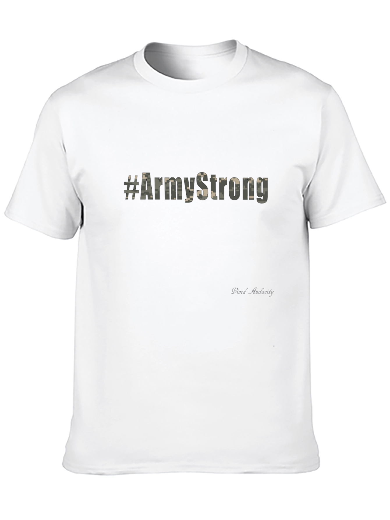Black Army Strong Graphic Print T-Shirt view 10