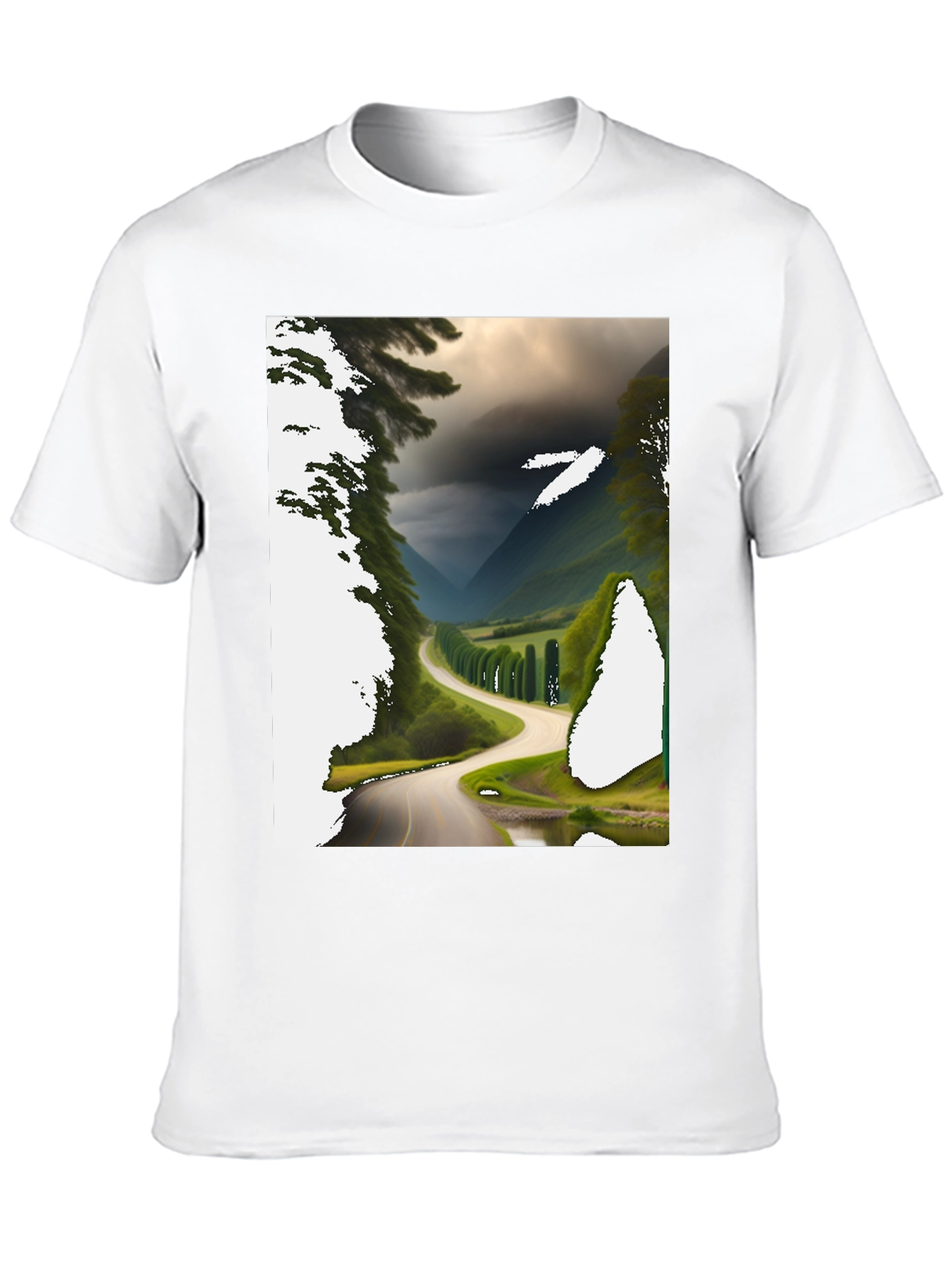 Black Scenic Route Graphic Tee - Black view 10