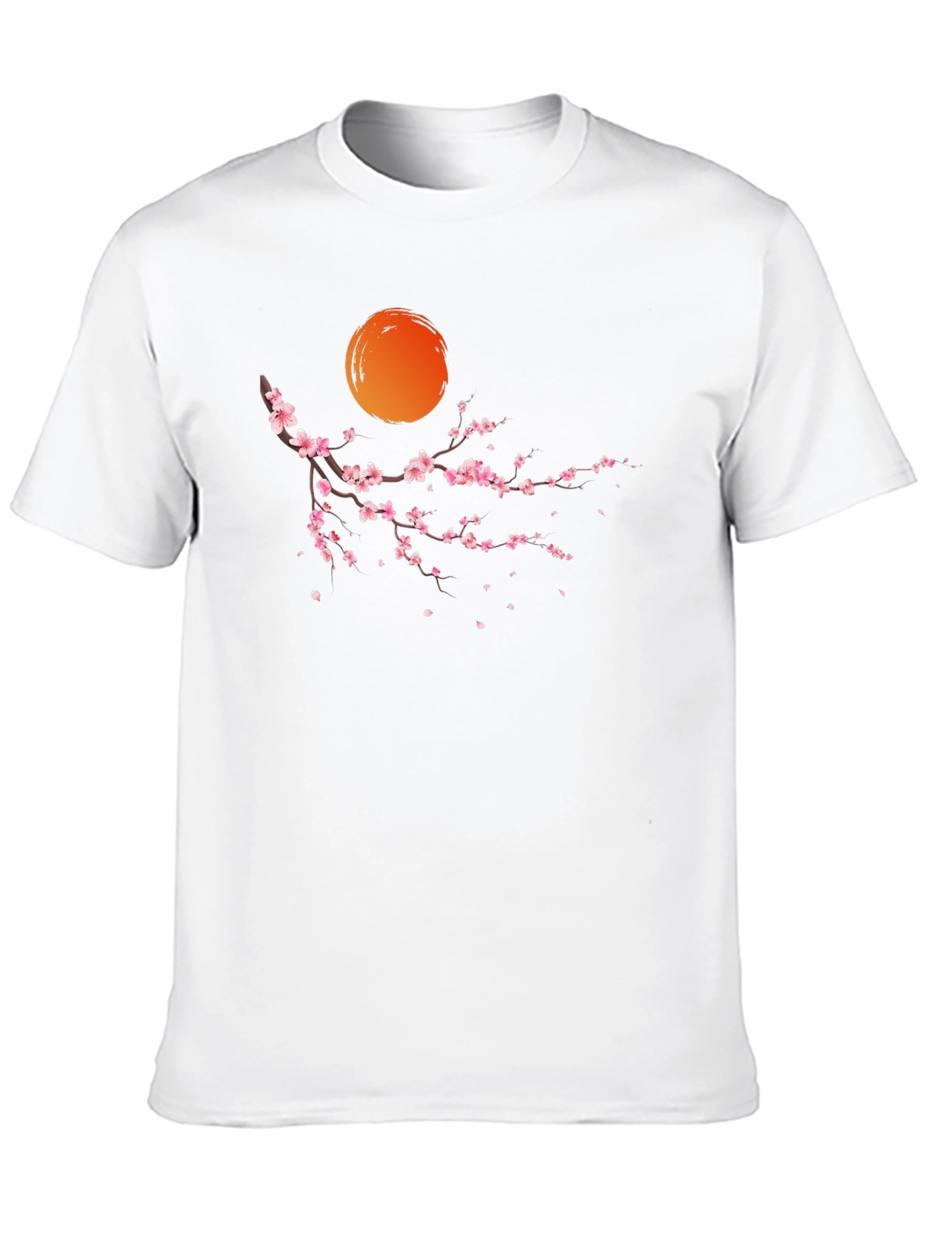 Black Cherry Blossom Graphic Tee - Men's Black T-Shirt view 10