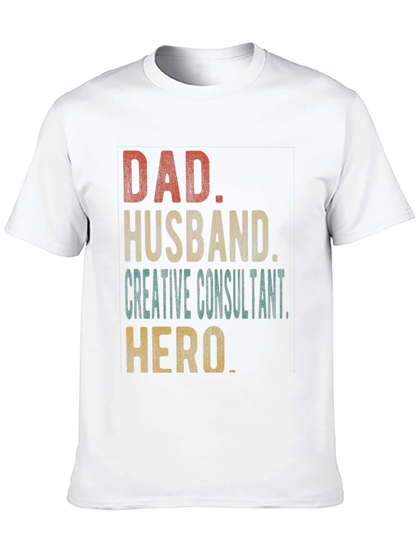 Black Dad Husband Creative Consultant Hero T-Shirt view 10