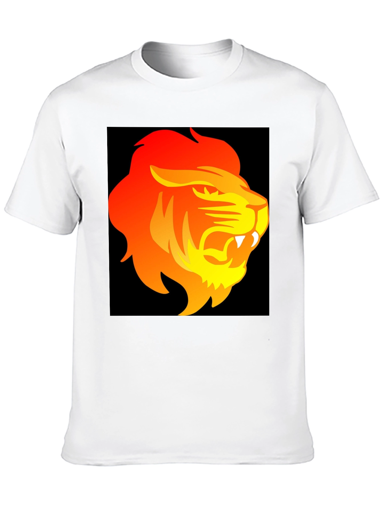 Black Lion Graphic Tee - Fierce Style Black T-Shirt view 10