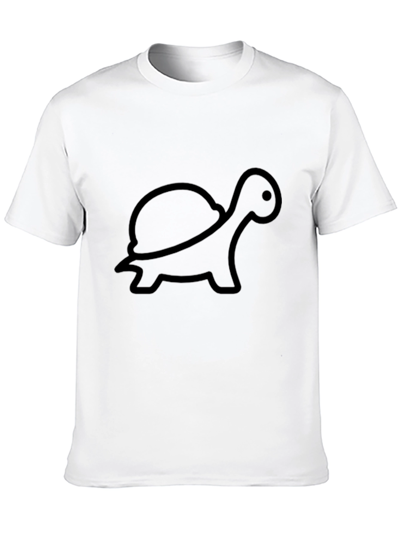 Black Turtle Graphic Tee - Casual Black T-Shirt view 10