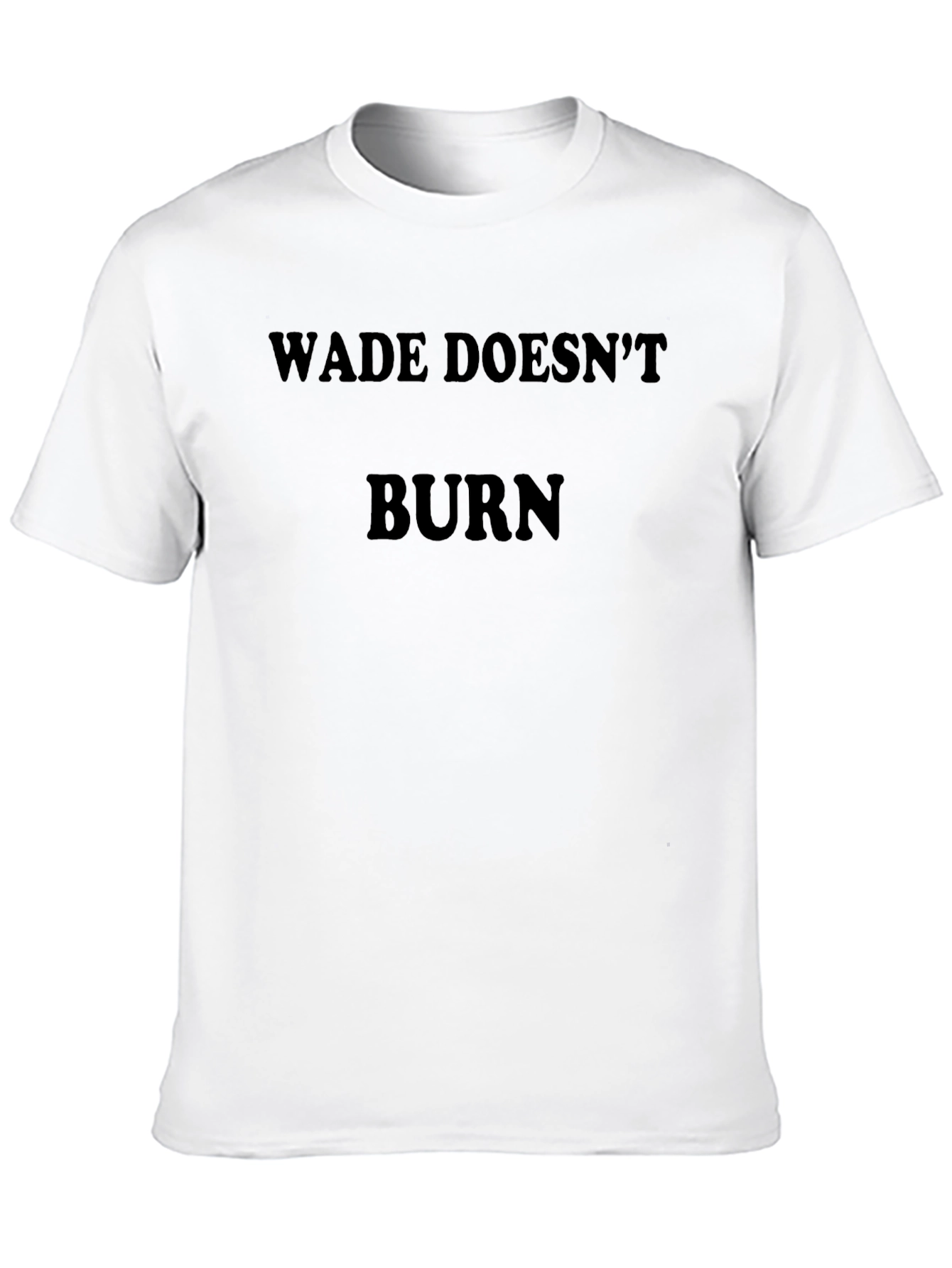 Black Wade Doesn't Burn Tee - Soft, Stylish Black T-Shirt view 10