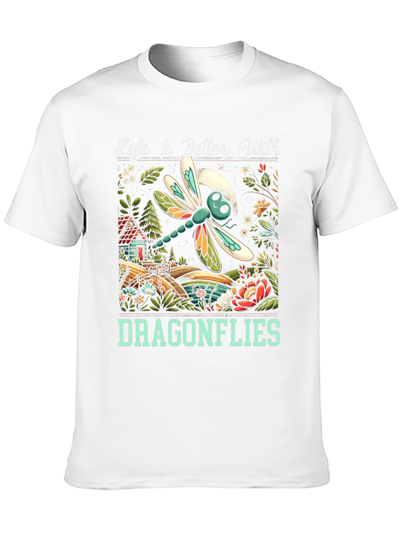 Black Life is Better With Dragonflies T-Shirt view 10