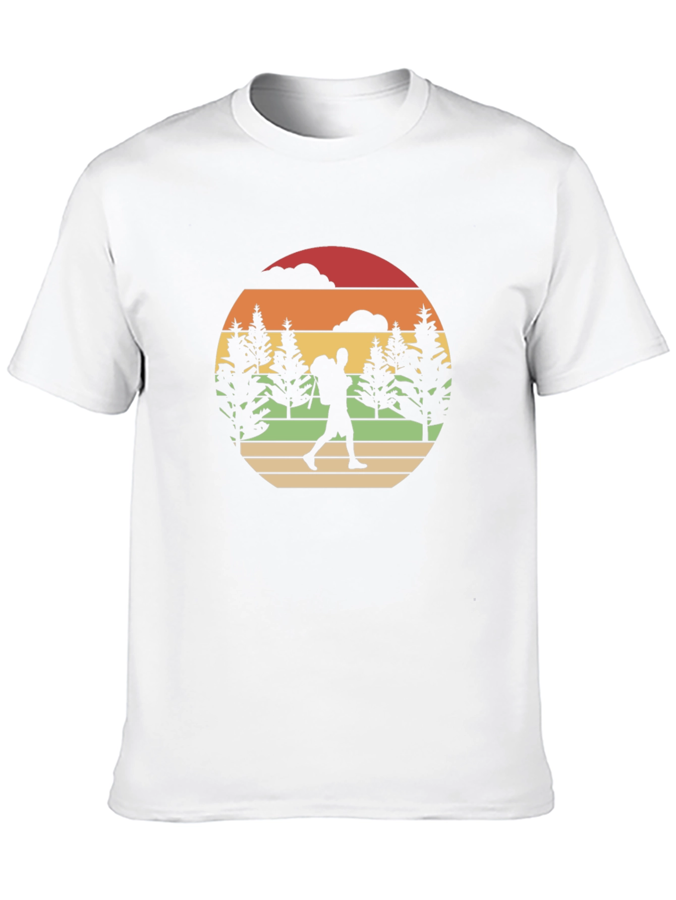Black Retro Hiker Graphic T-Shirt view 10