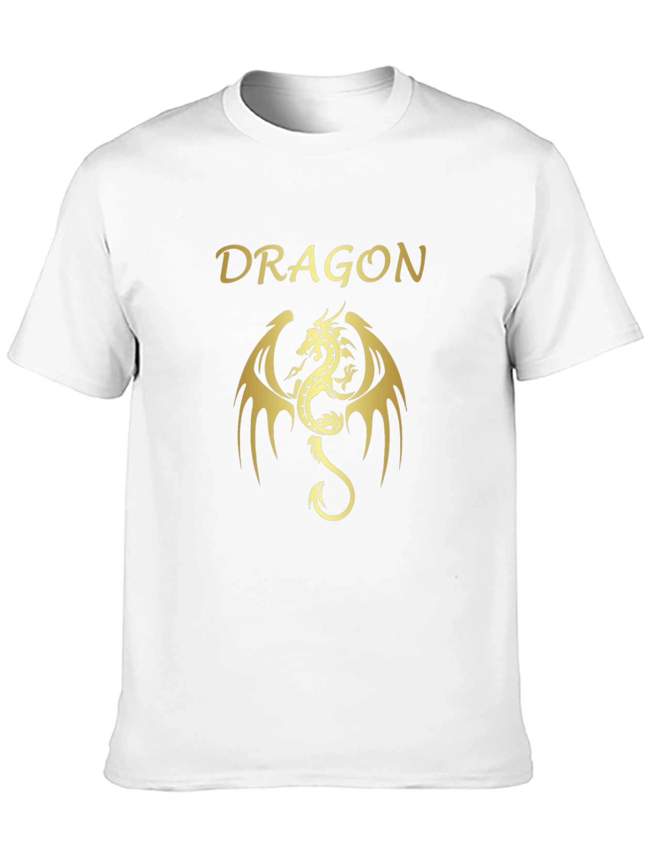 Black Dragon Graphic T-Shirt - Gold on Black view 10