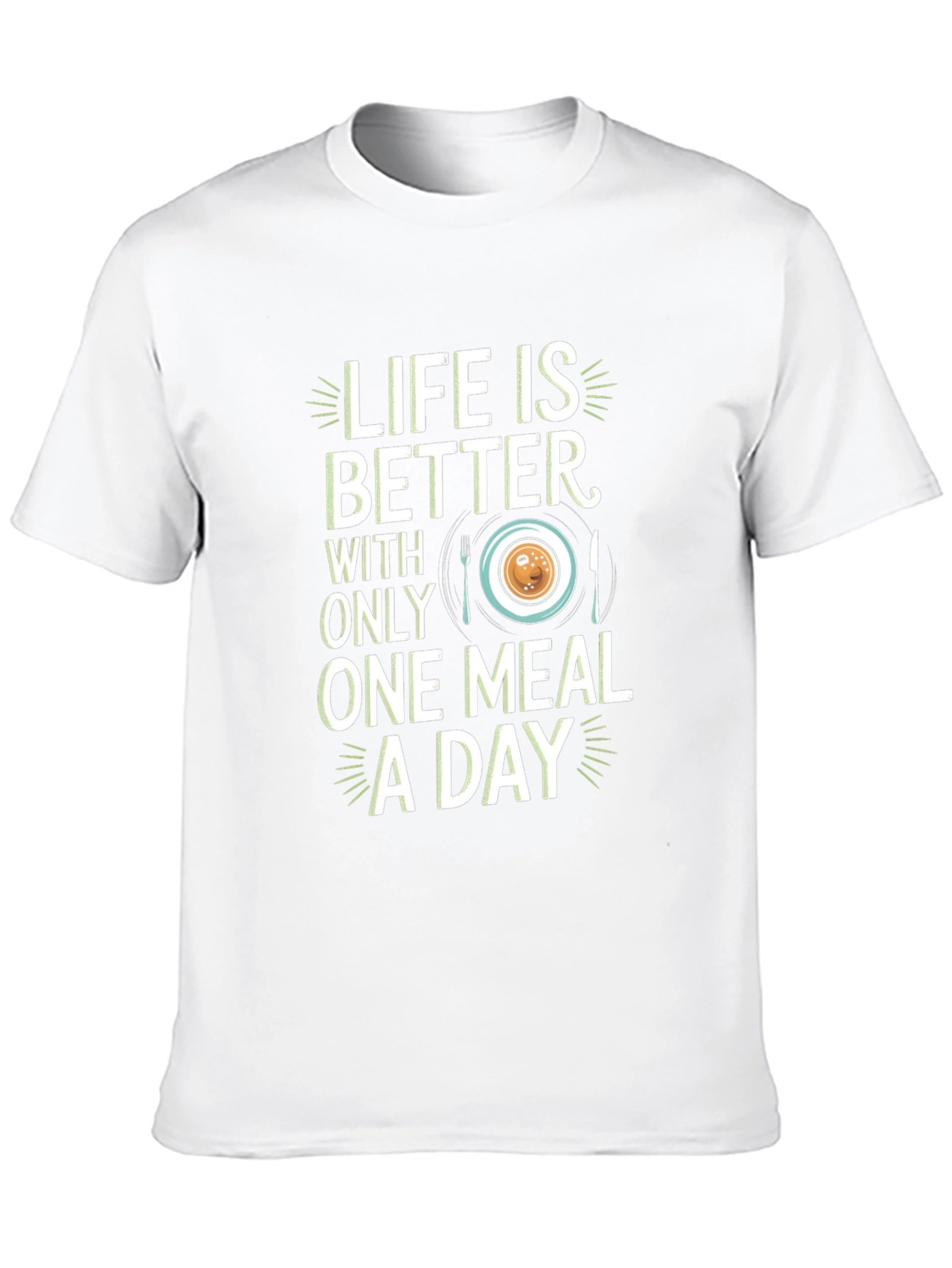 Black Life Is Better One Meal A Day Graphic Tee view 10
