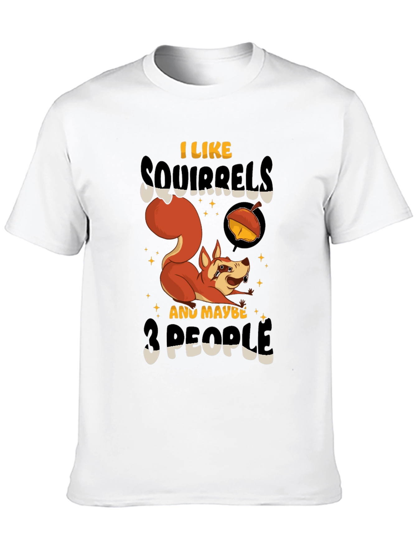 Black Squirrel Lover Graphic T-Shirt view 10