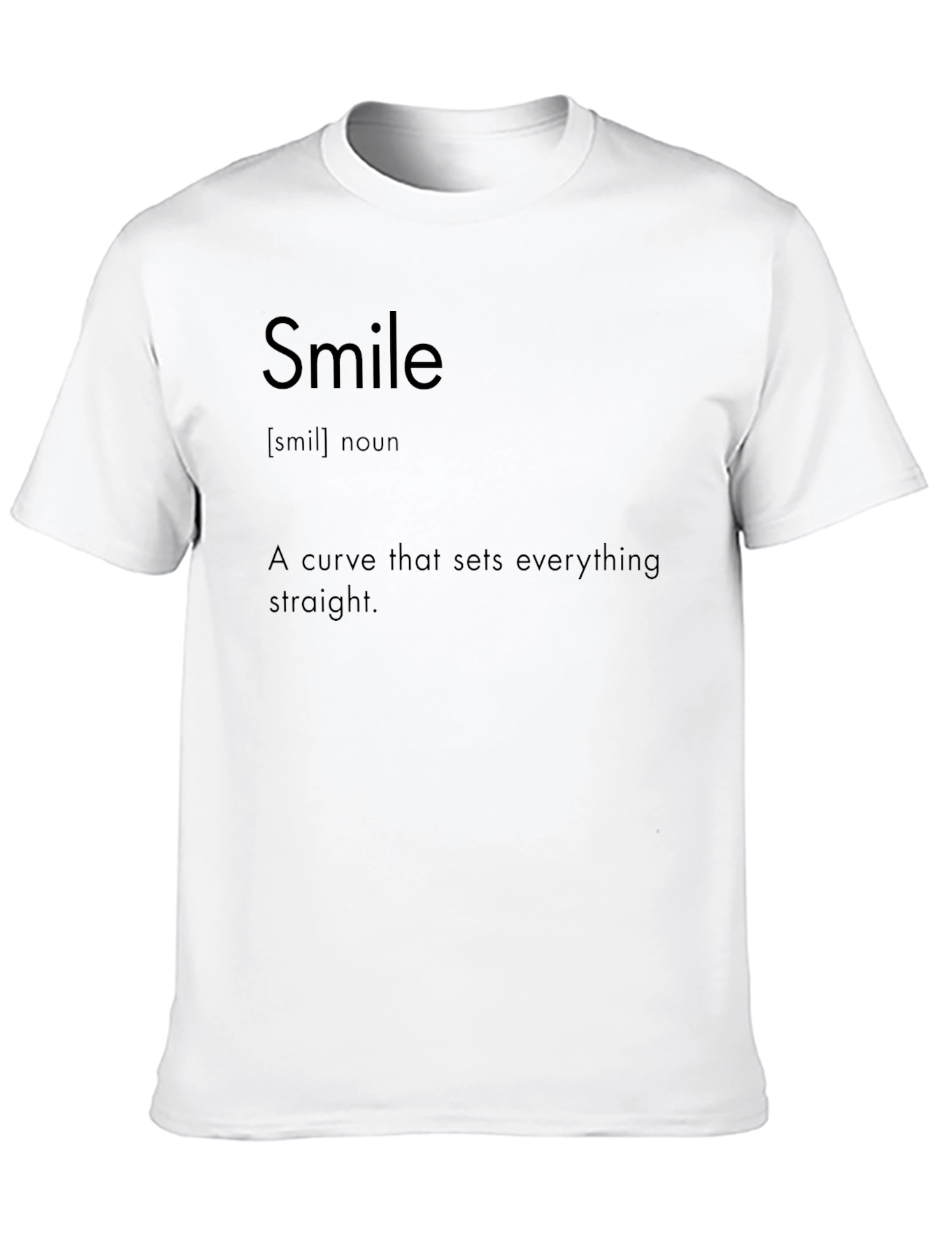Black Smile Definition Black T-Shirt view 10