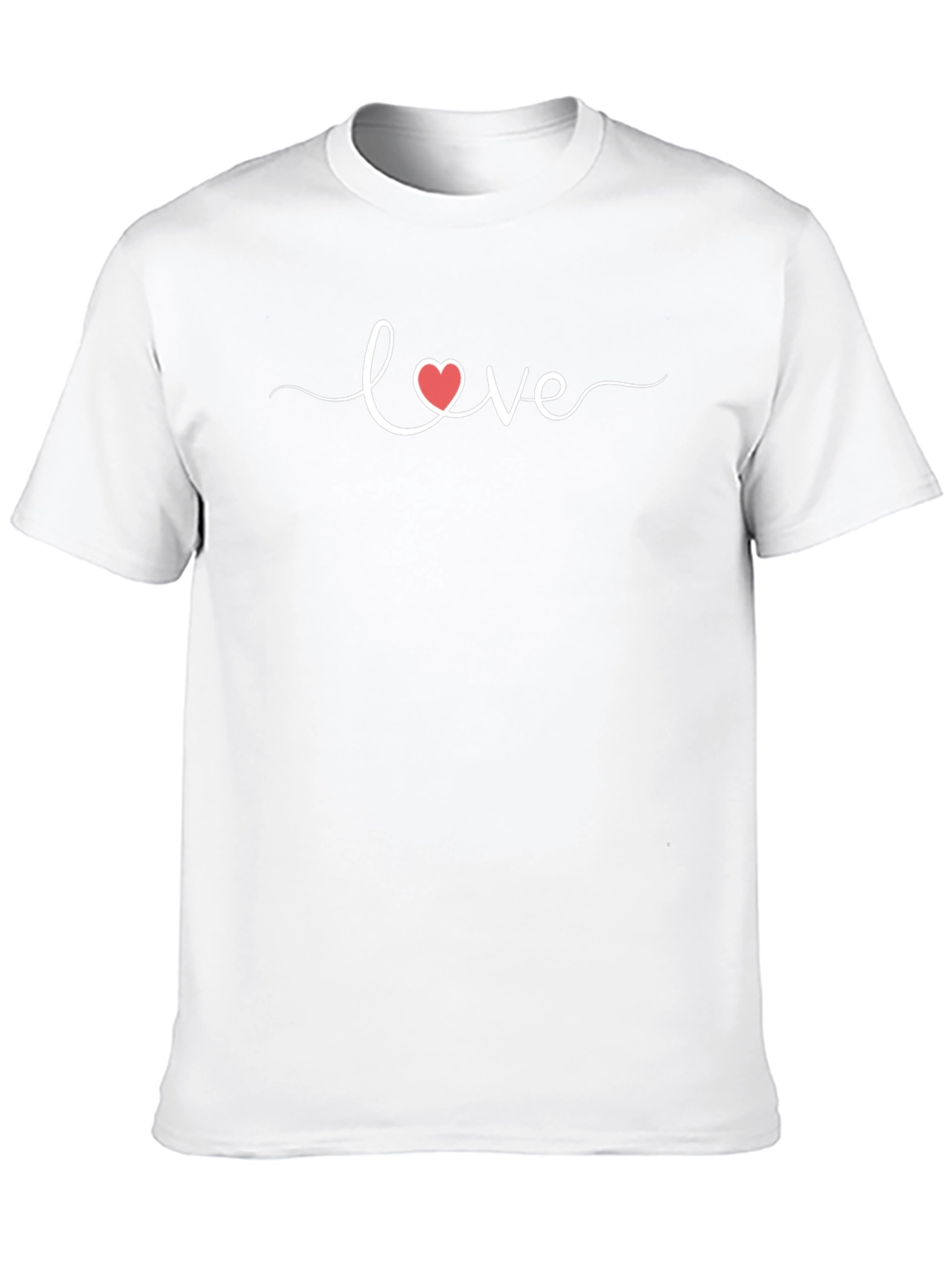 Black Love Heart Graphic Black T-Shirt view 10