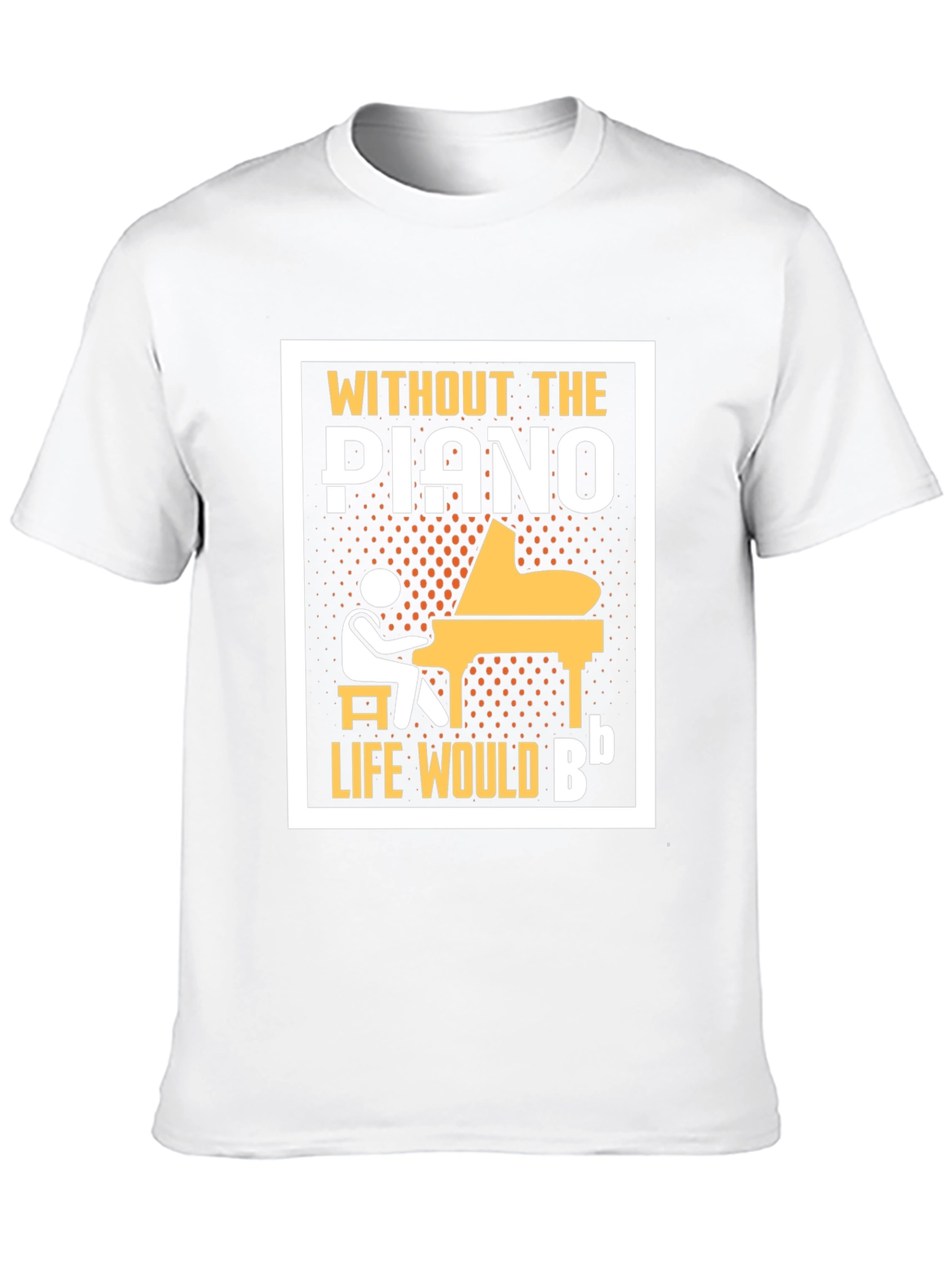 Black Piano T-Shirt: Without the Piano, Life Would Be B Flat view 10