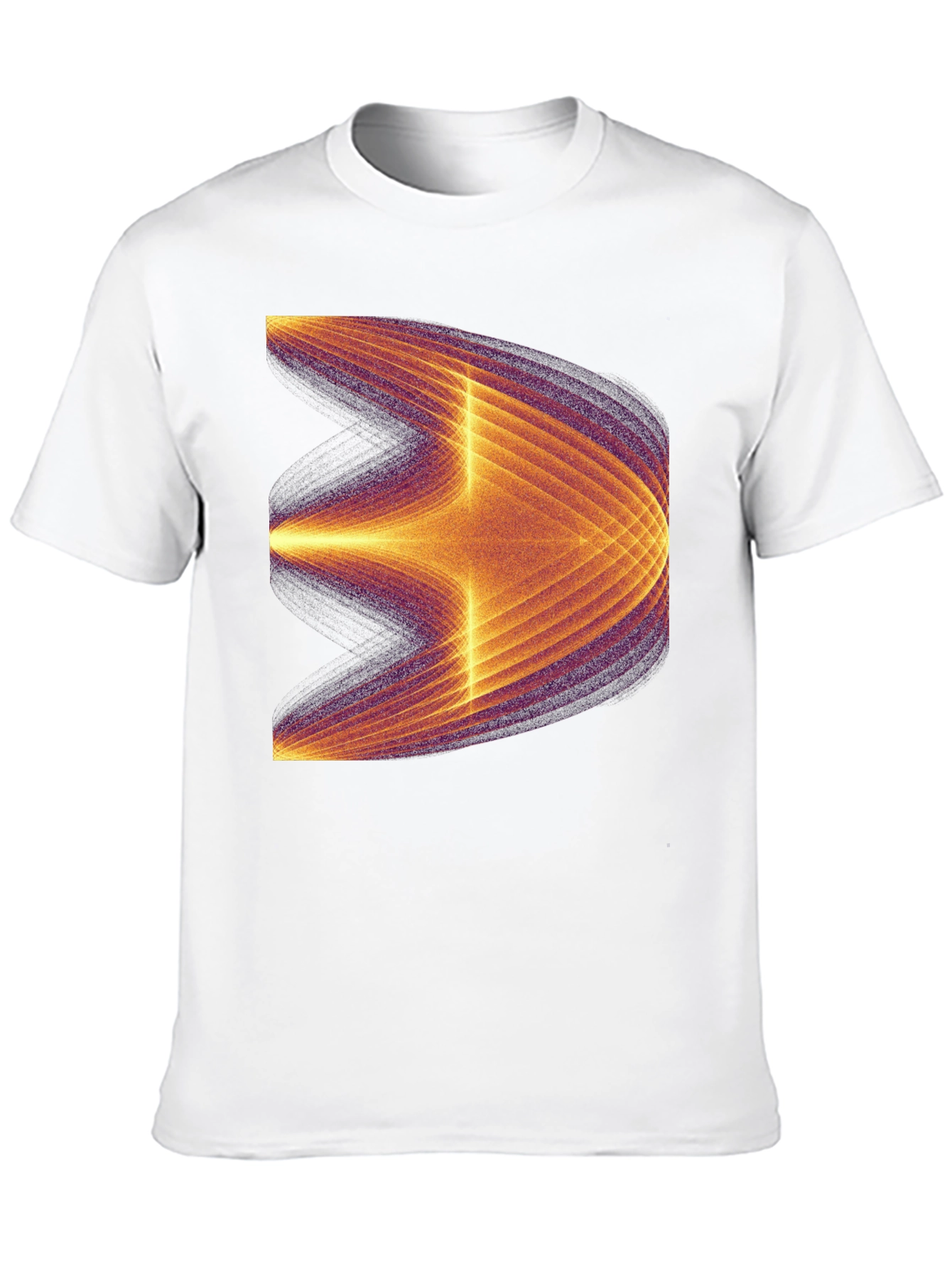 Black Abstract Graphic Tee - Modern Black T-Shirt view 10