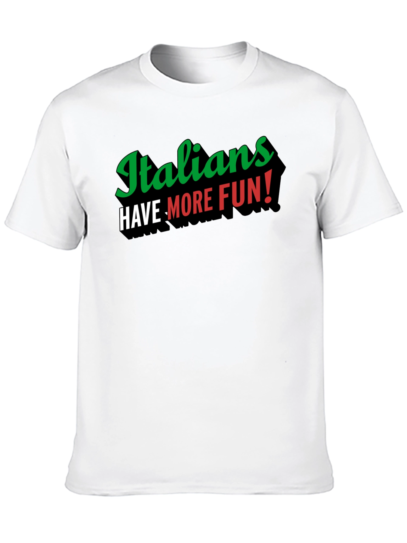 Black Italians Have More Fun! Black T-Shirt view 10