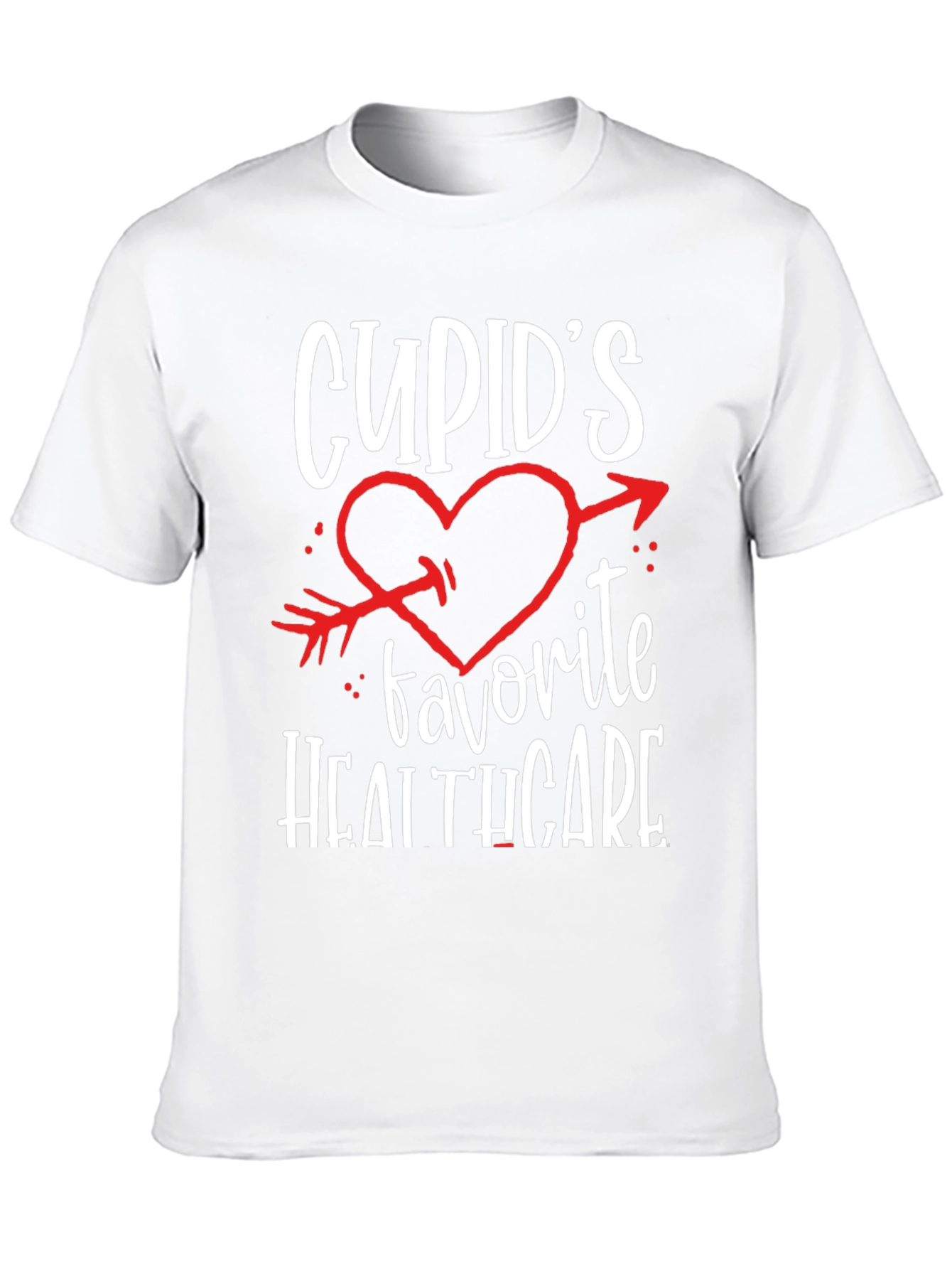 Black Cupid's Favorite Healthcare Black T-Shirt view 10