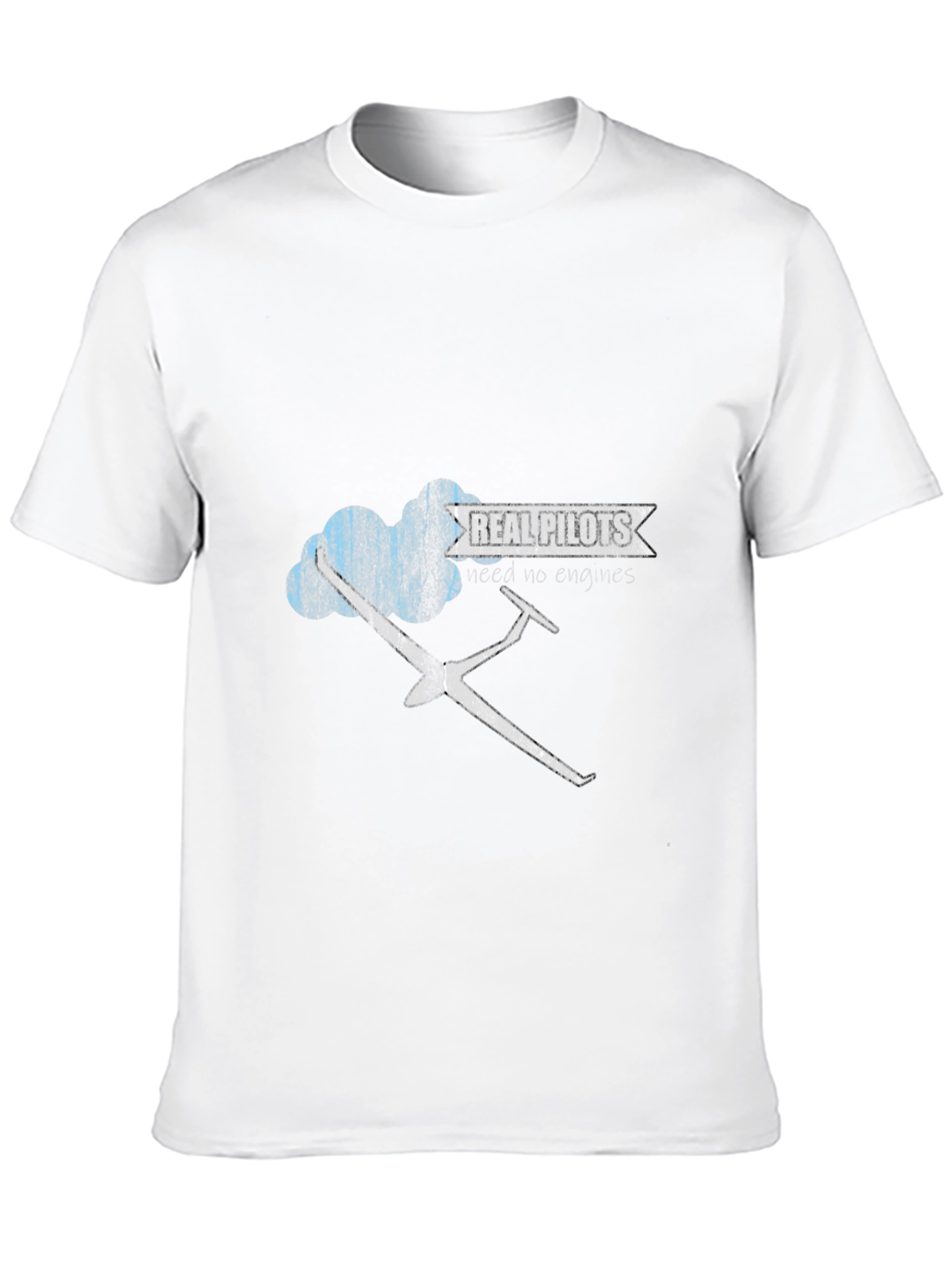 Black Real Pilots Tee - Glider Graphic Black T-Shirt view 10