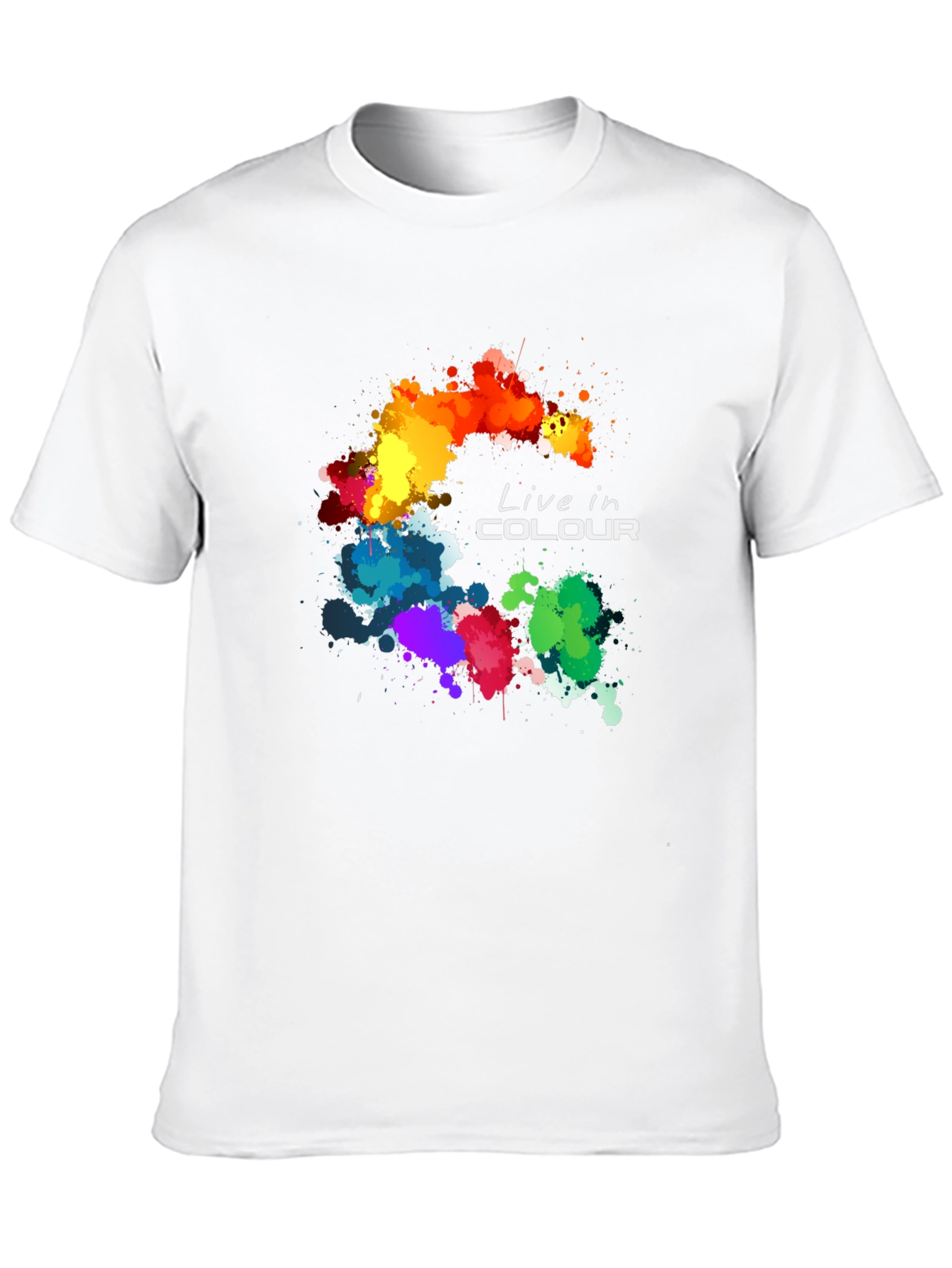 Black Live in Colour Graphic T-Shirt - Black view 10
