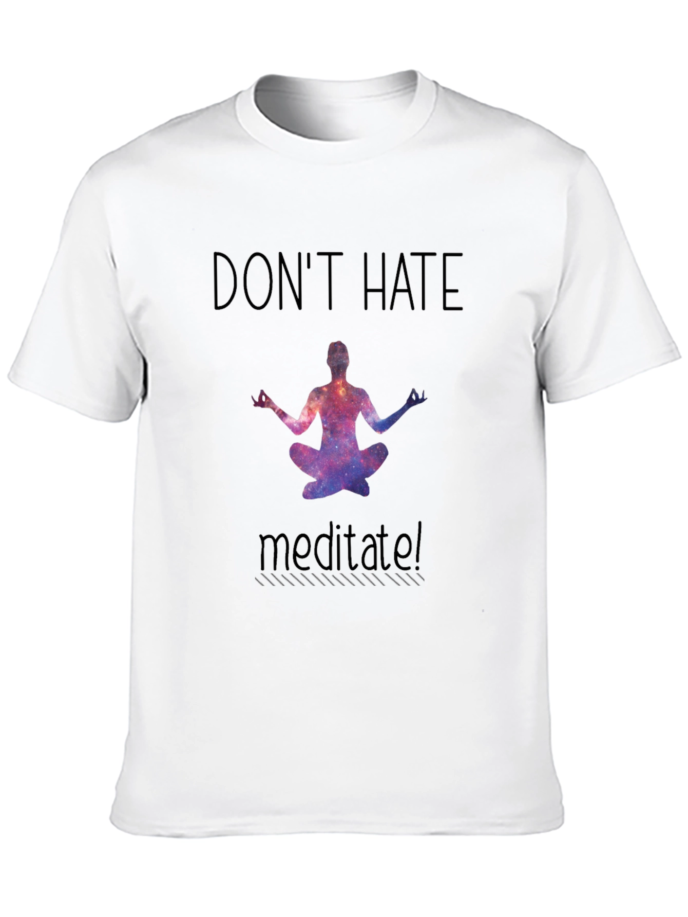 Black Don't Hate Meditate T-Shirt view 10