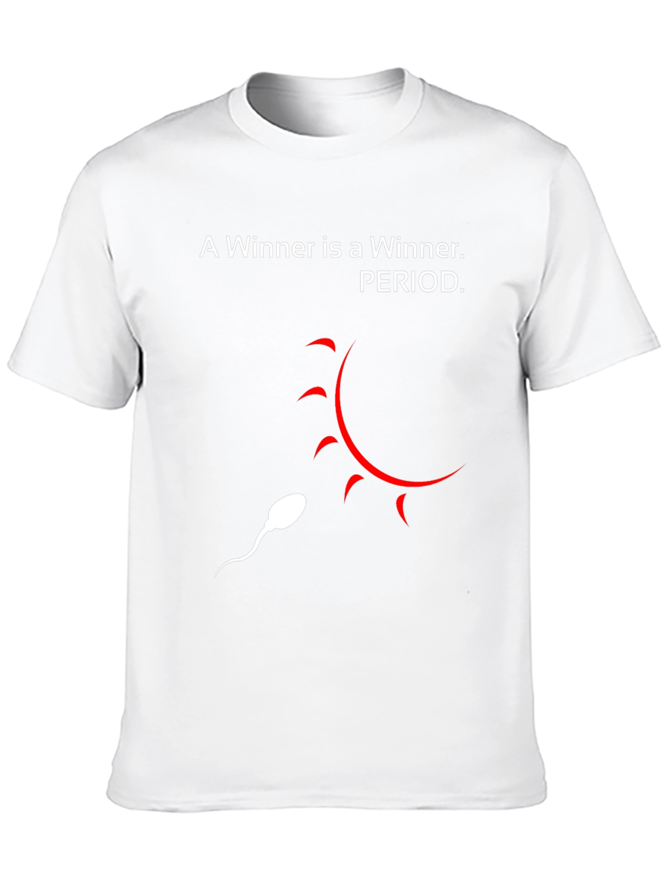 Black Humorous 'A Winner is a Winner' Graphic T-Shirt view 10