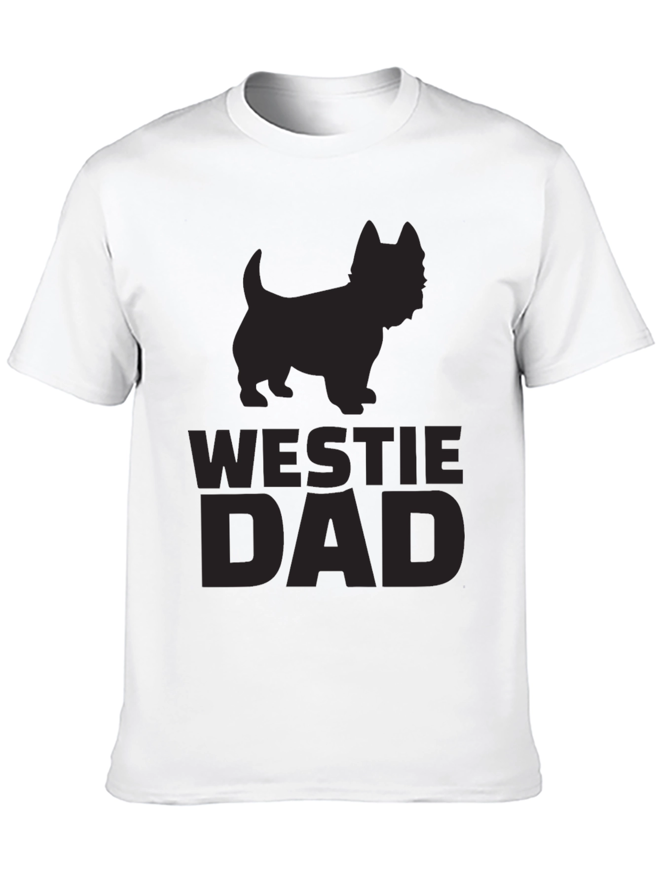 Westie Dad T-Shirt - Black Dog Lover Tee - 10