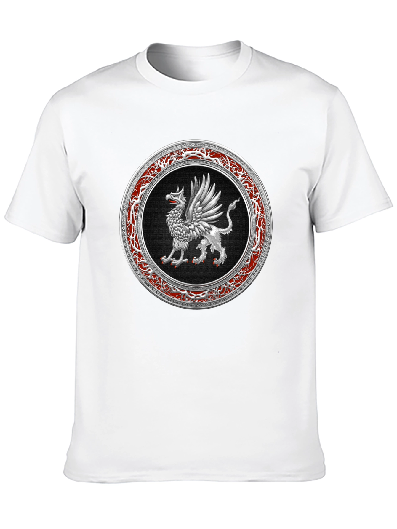 Black Griffin Emblem Black T-Shirt view 10
