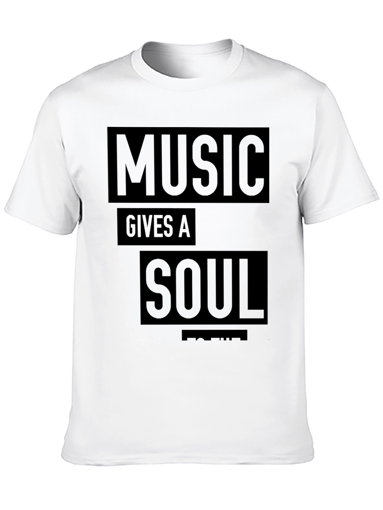 Black Music Gives A Soul T-Shirt - Black Graphic Tee view 10