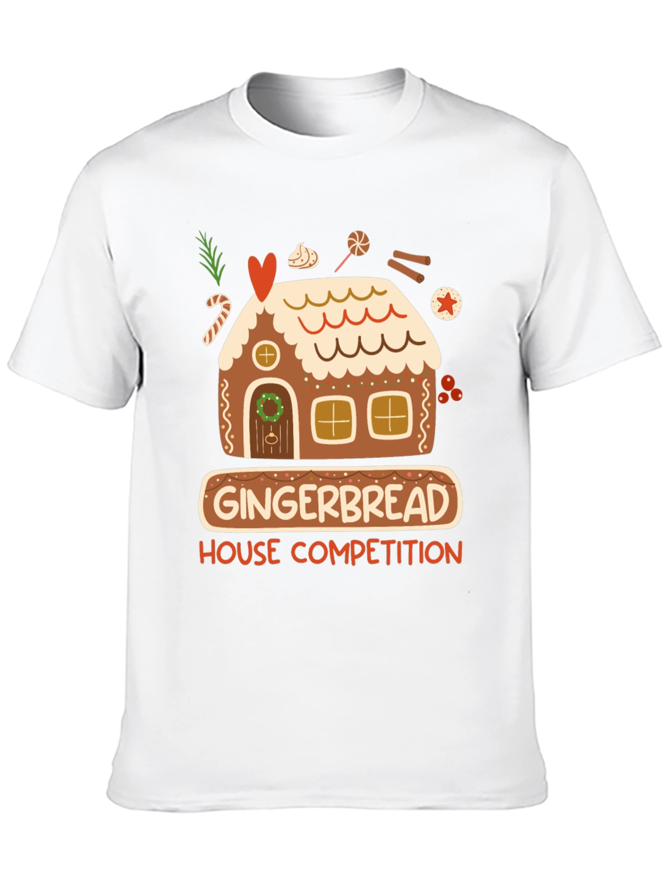 Black Gingerbread House Competition T-Shirt view 10