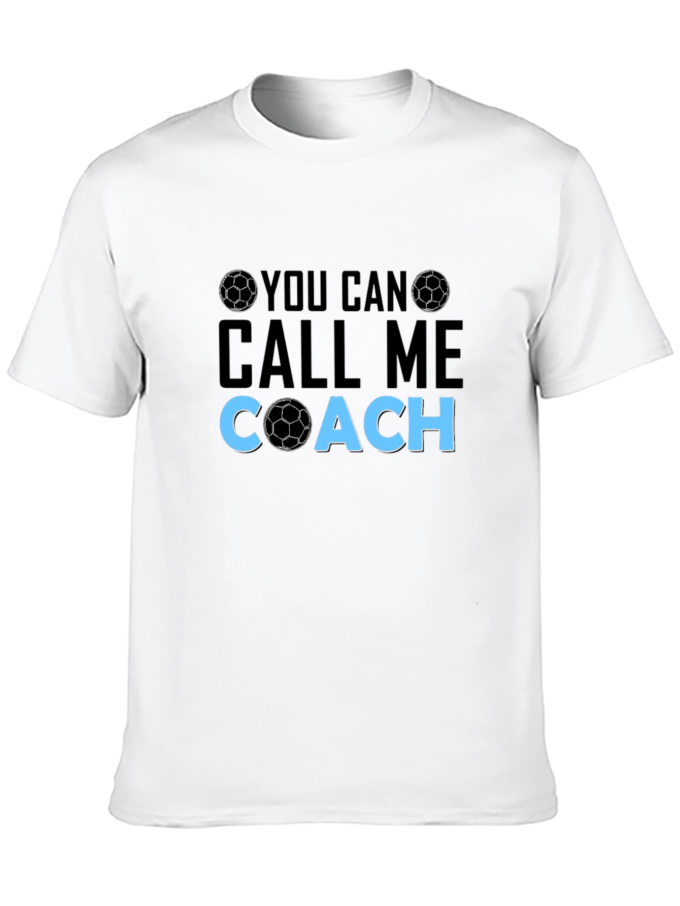 Black Soccer Coach Graphic T-Shirt view 10