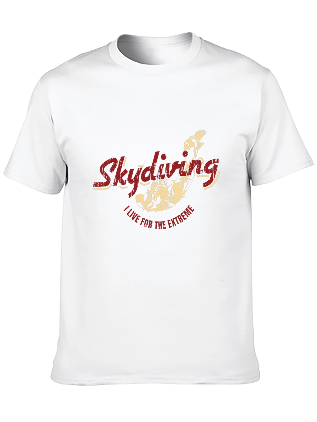 Black Skydiving Extreme Sport Black T-Shirt view 10