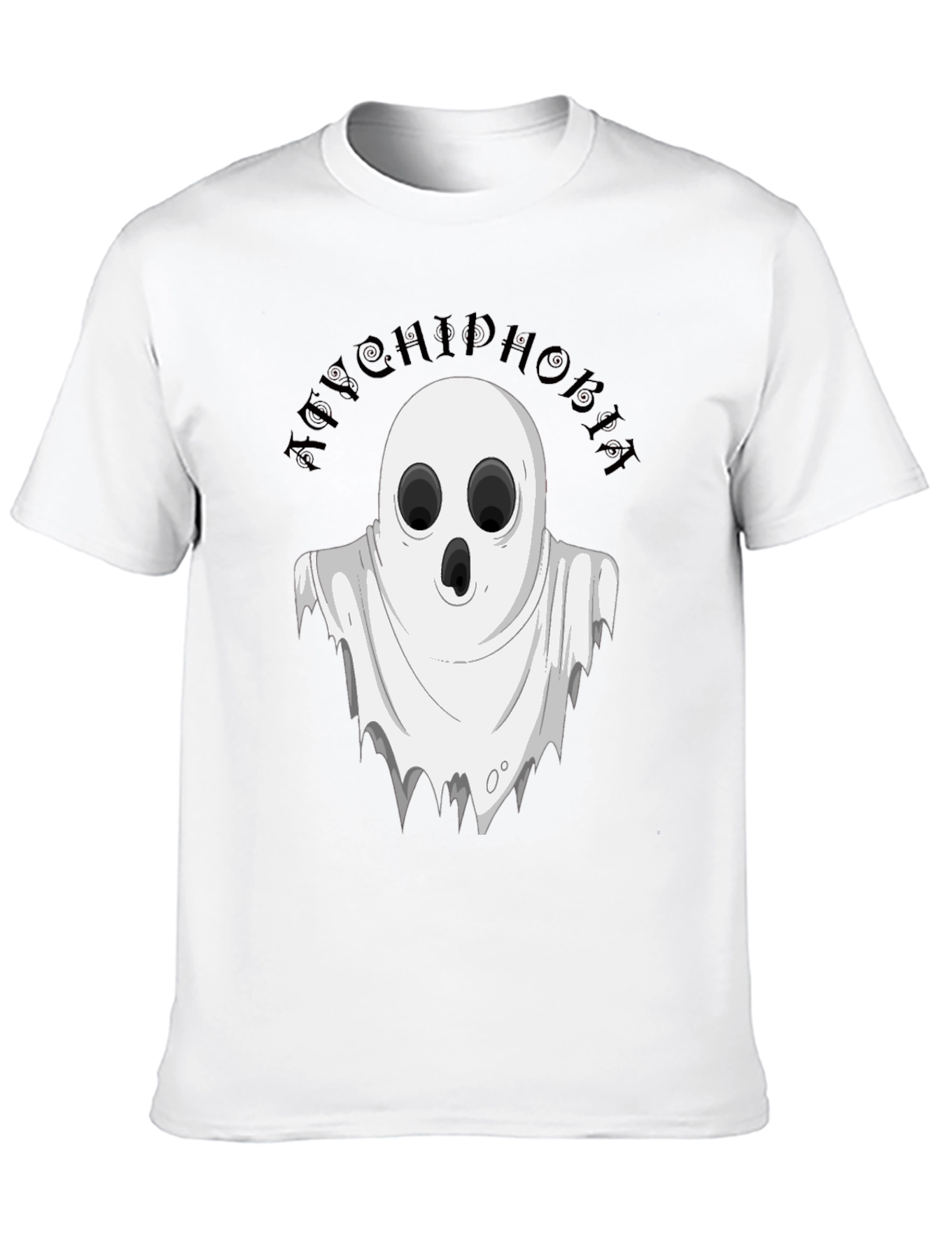 Black Achluophobia Ghost T-Shirt view 10