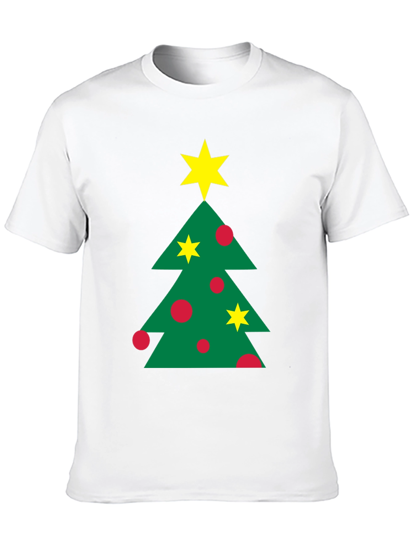 Black Festive Christmas Tree Graphic Tee - Holiday Style view 10